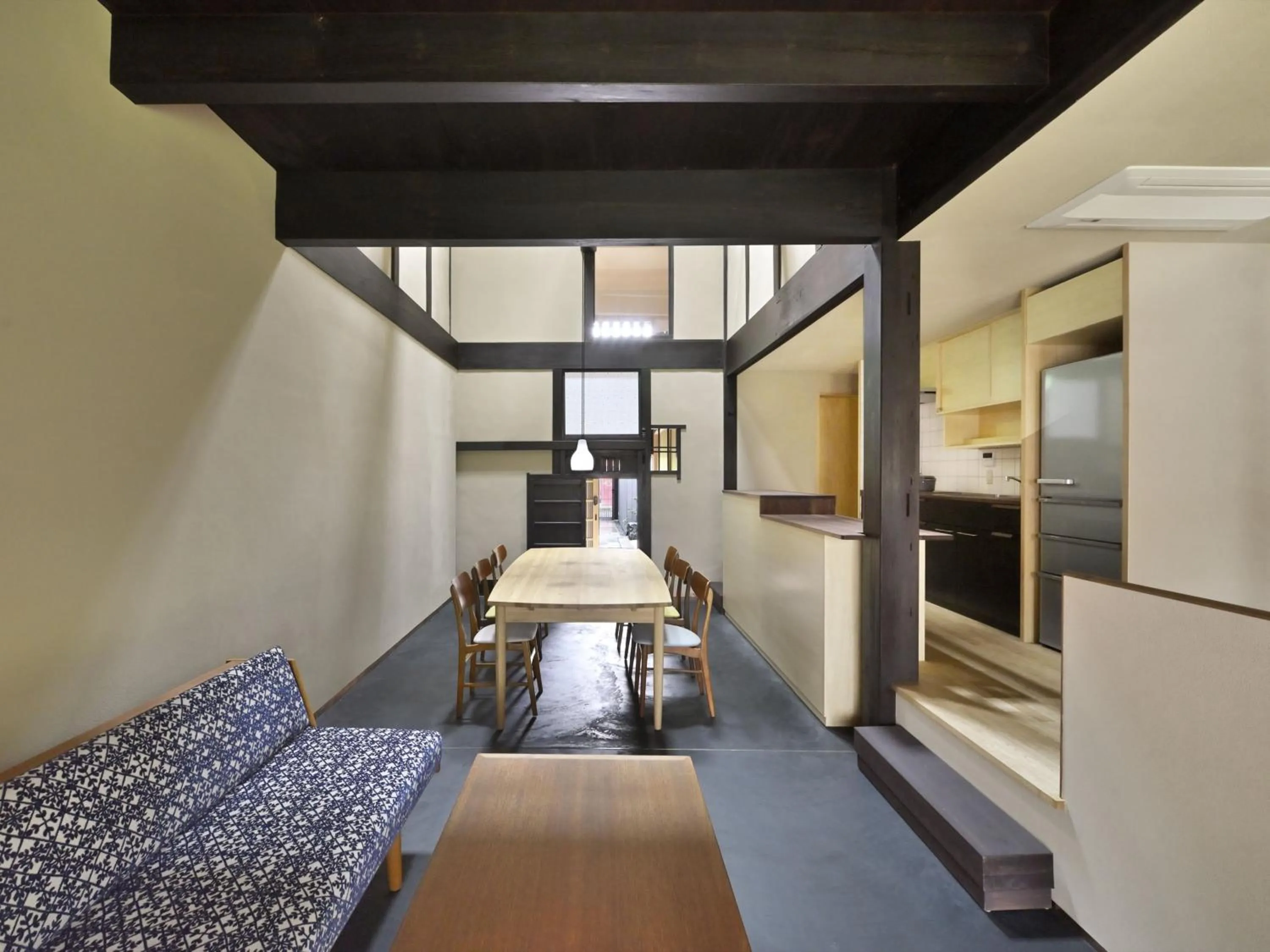 Living room, Bed in Kyo no Ondokoro NISHIJIN VILLA #5