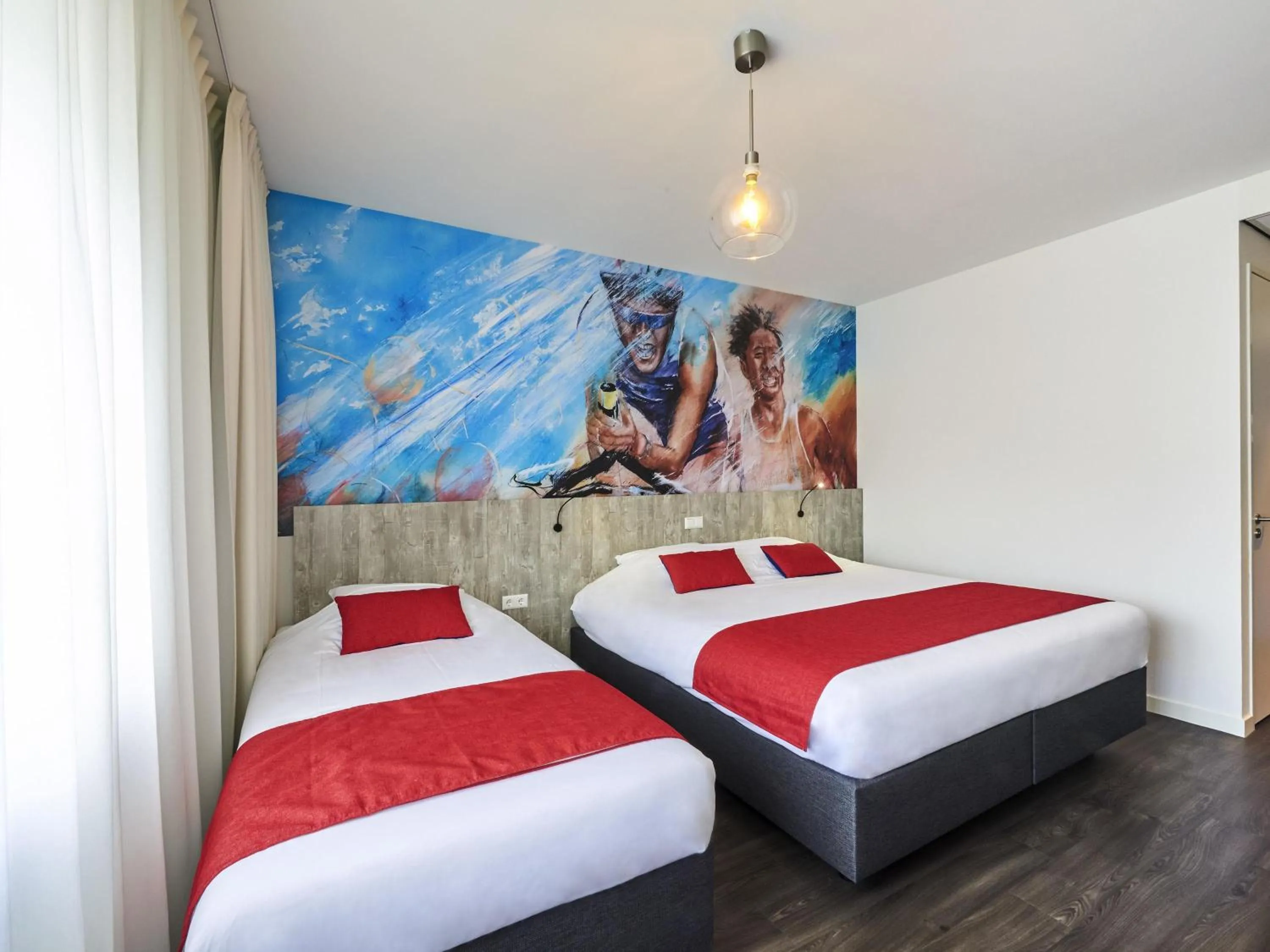 Bedroom, Bed in ibis Styles Almere