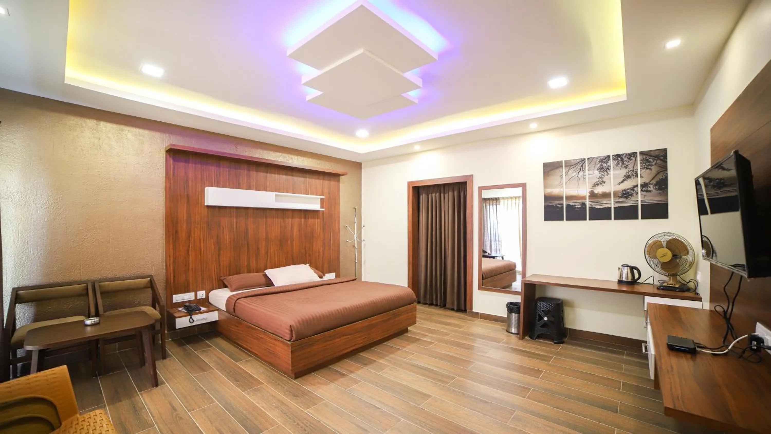 Bedroom, Bed in Aira Residency Kothagiri by Lexstays
