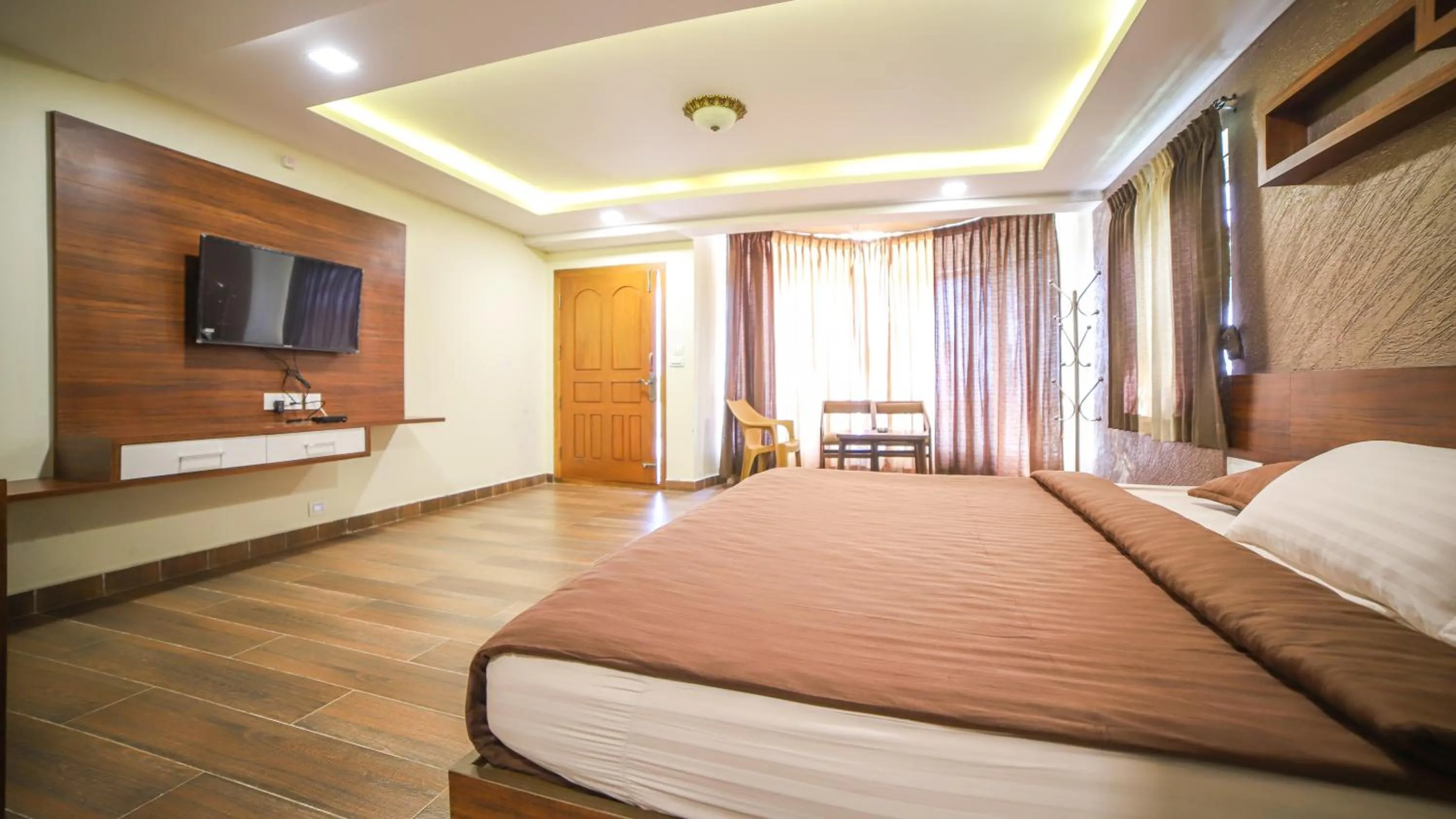 Bedroom, Bed in Aira Residency Kothagiri by Lexstays