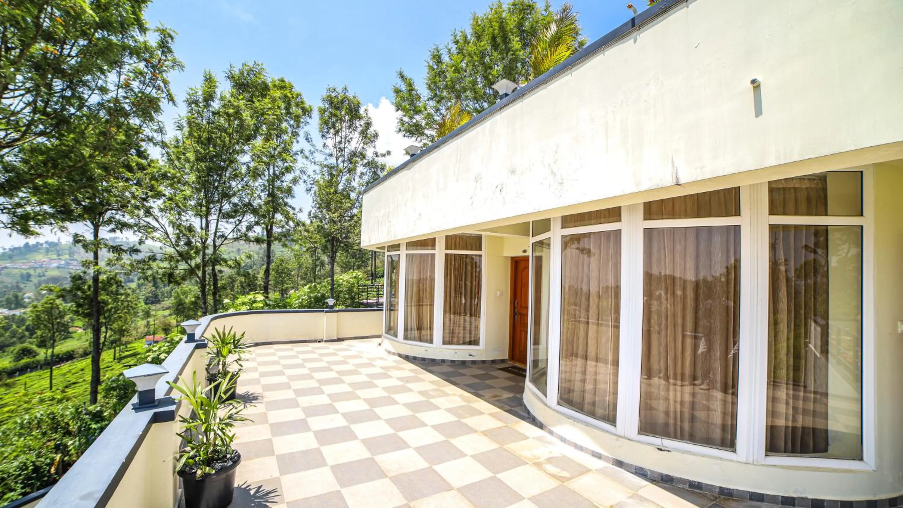 Patio in Aira Residency Kothagiri by Lexstays