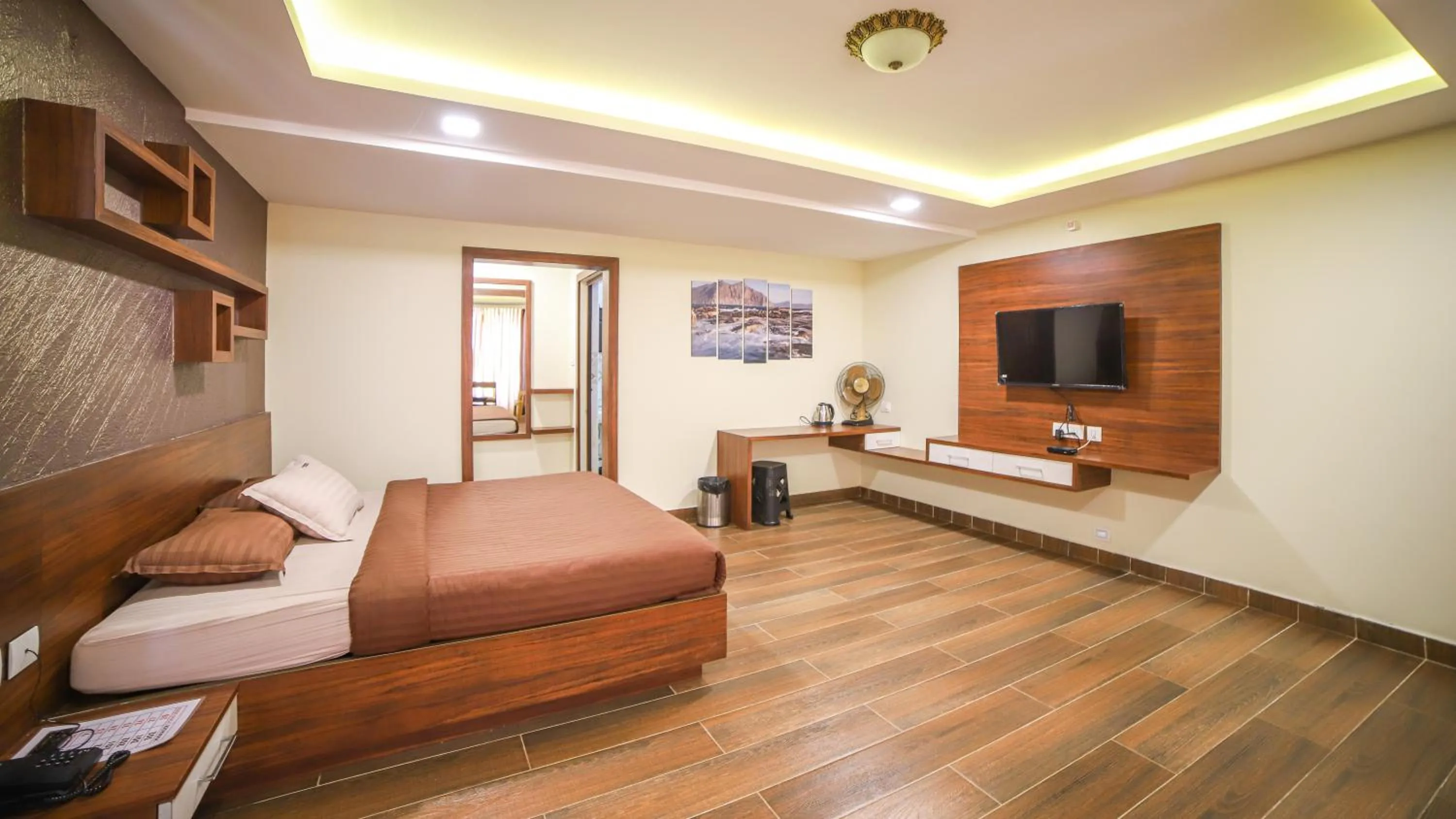 Bedroom, Bed in Aira Residency Kothagiri by Lexstays