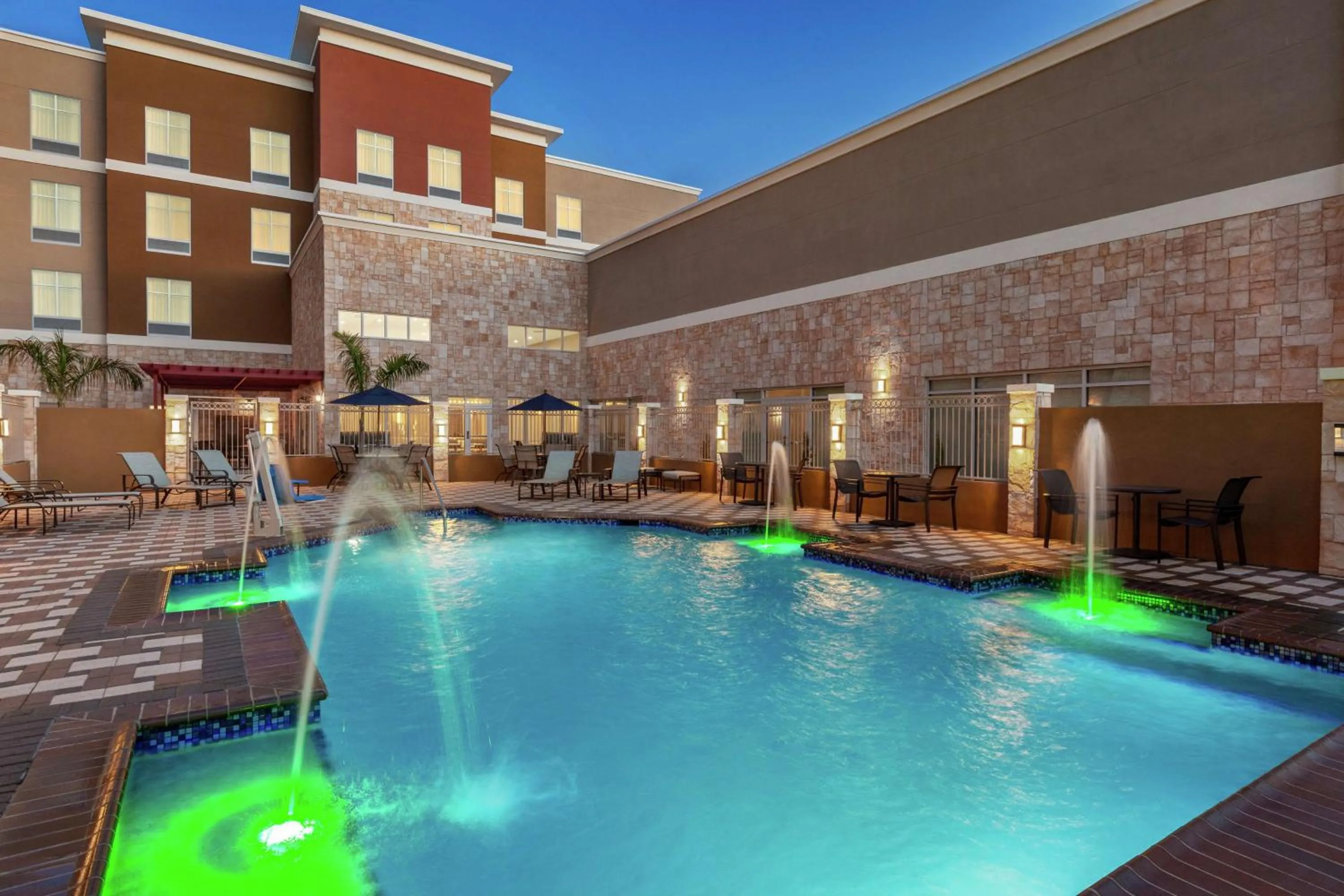 Pool view in Homewood Suites By Hilton Harlingen
