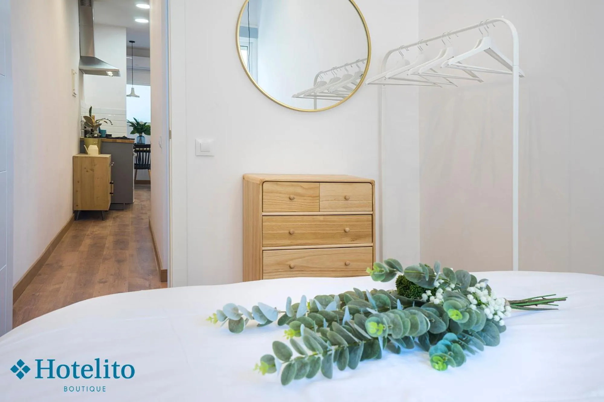 Bed in Hotelito Boutique Badalona Mar