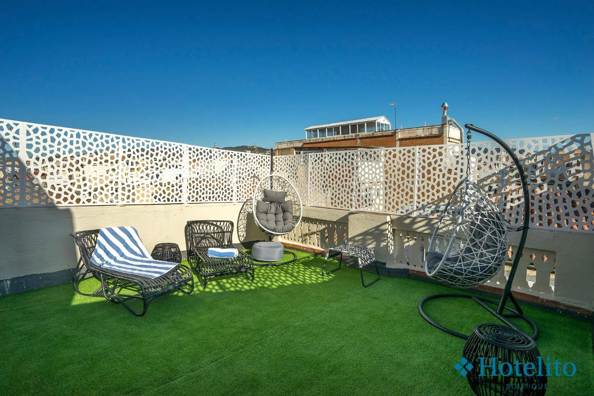 Solarium in Hotelito Boutique Badalona Mar