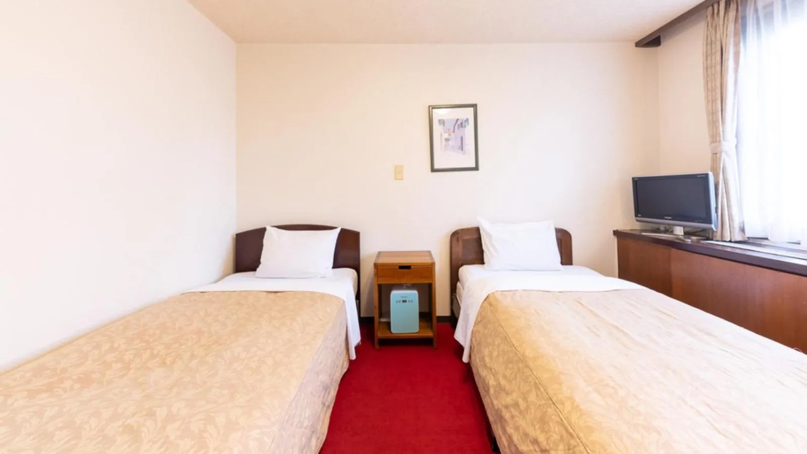 Photo of the whole room, Bed in Business Hotel Takizawa Takasaki Station Nishiguchi