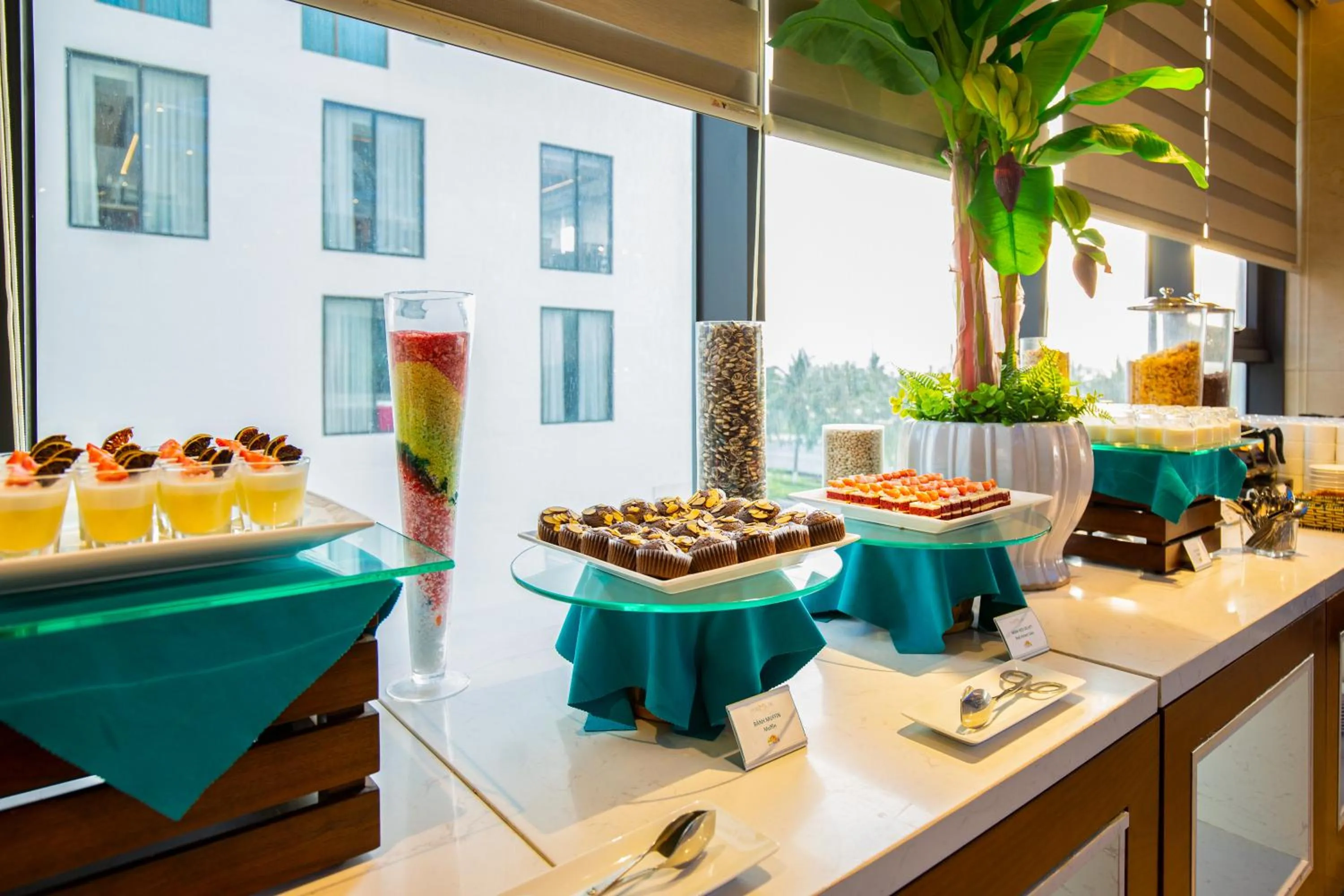 Buffet breakfast in Maximilan Danang Beach Hotel