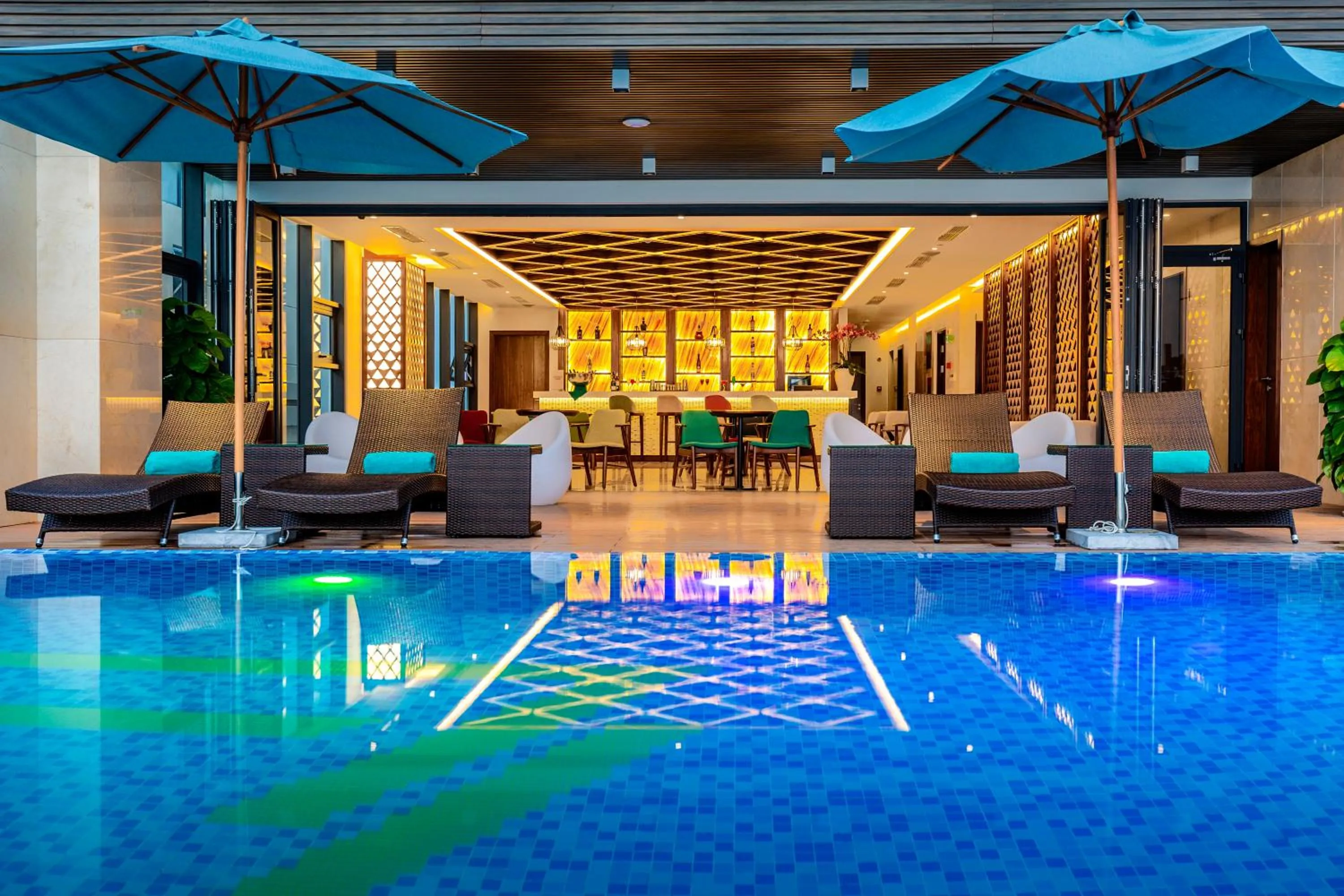 Swimming pool in Maximilan Danang Beach Hotel