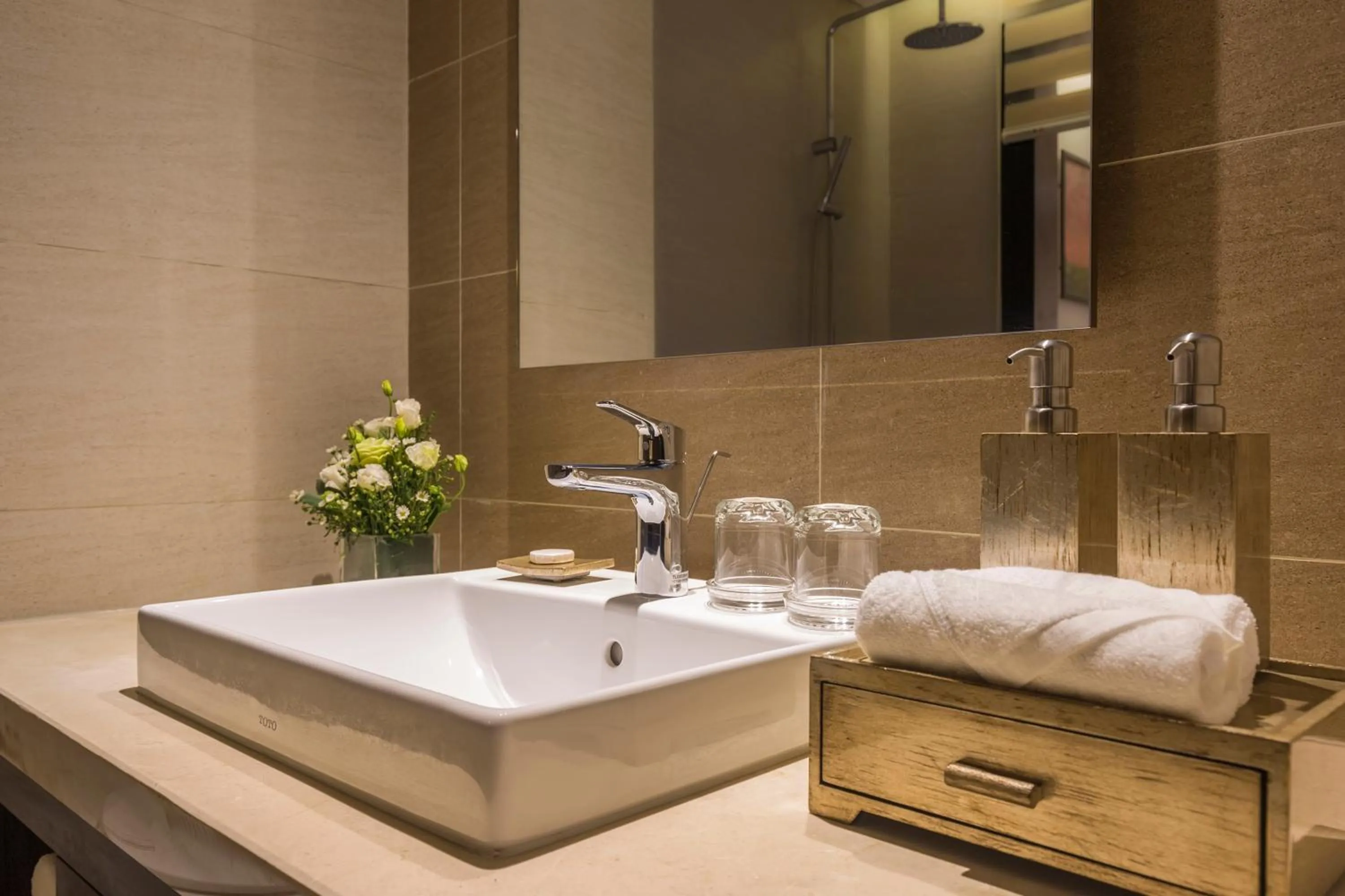 Bathroom in Maximilan Danang Beach Hotel