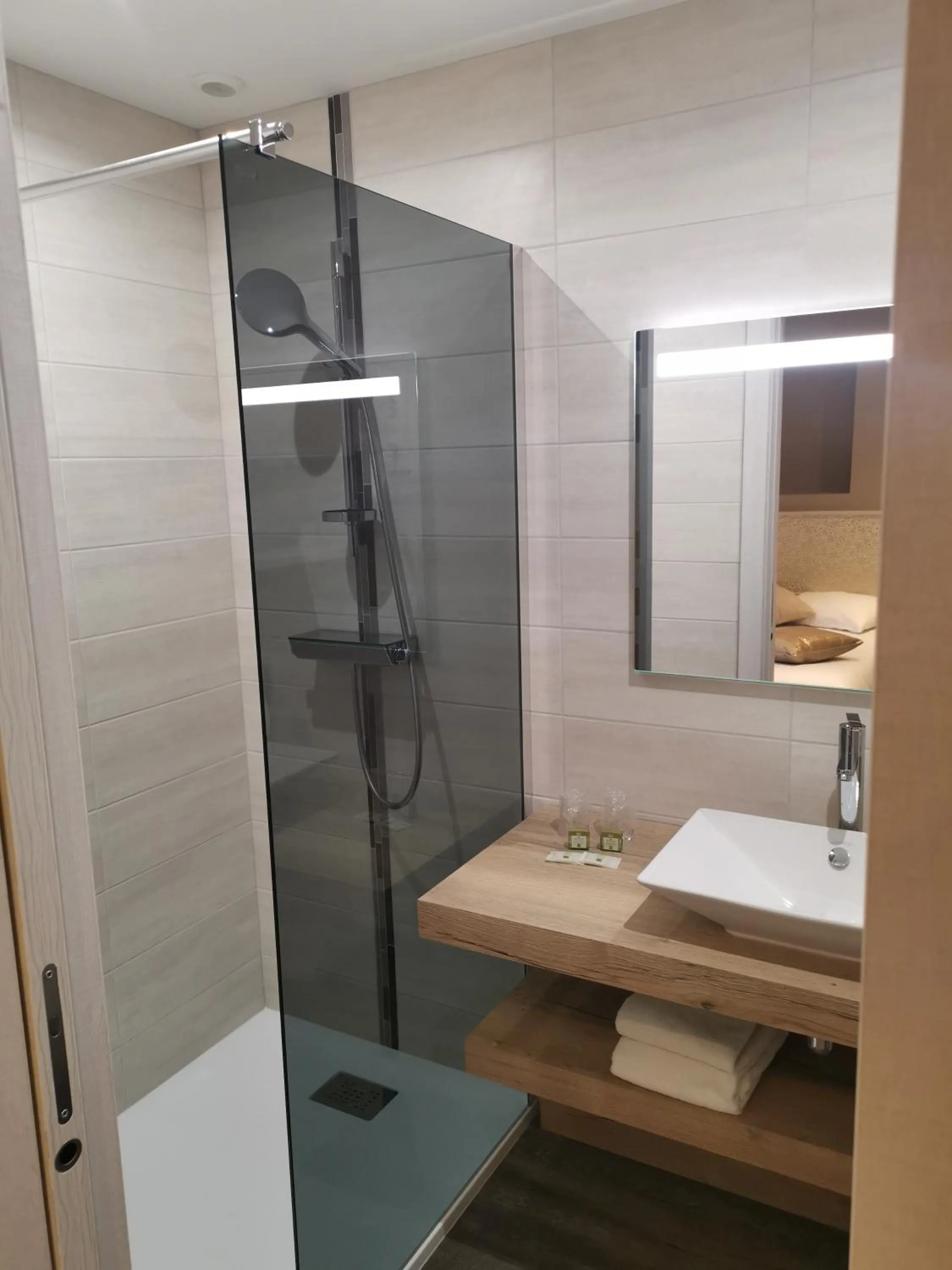 Shower in Logis Hotel Des Bains