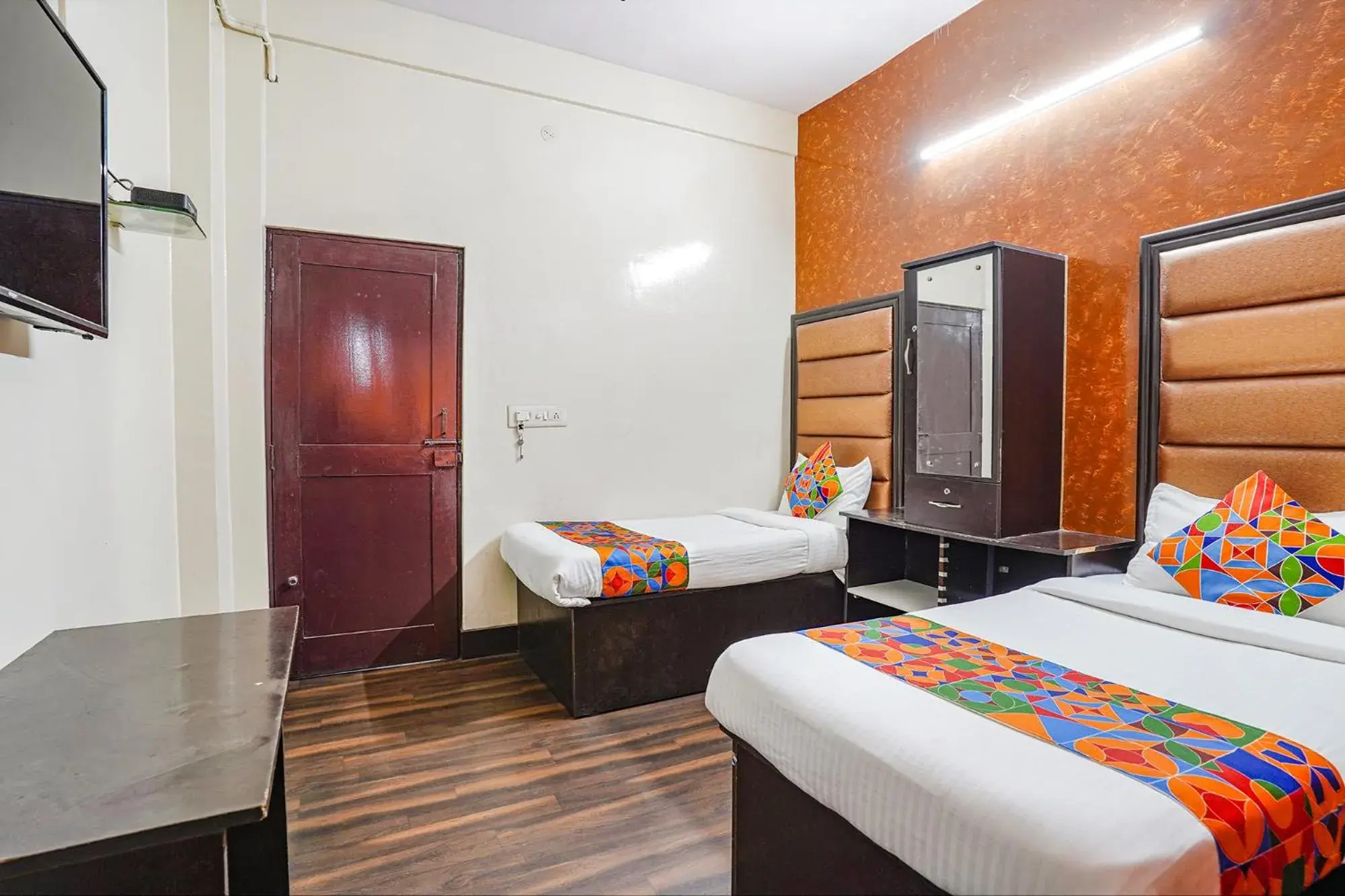 Bed in FabHotel Pavithraa Edition - Nr Yeshwantpur Circle Bed in FabHotel Pavithraa Edition - Nr Yeshwantpur Circle
