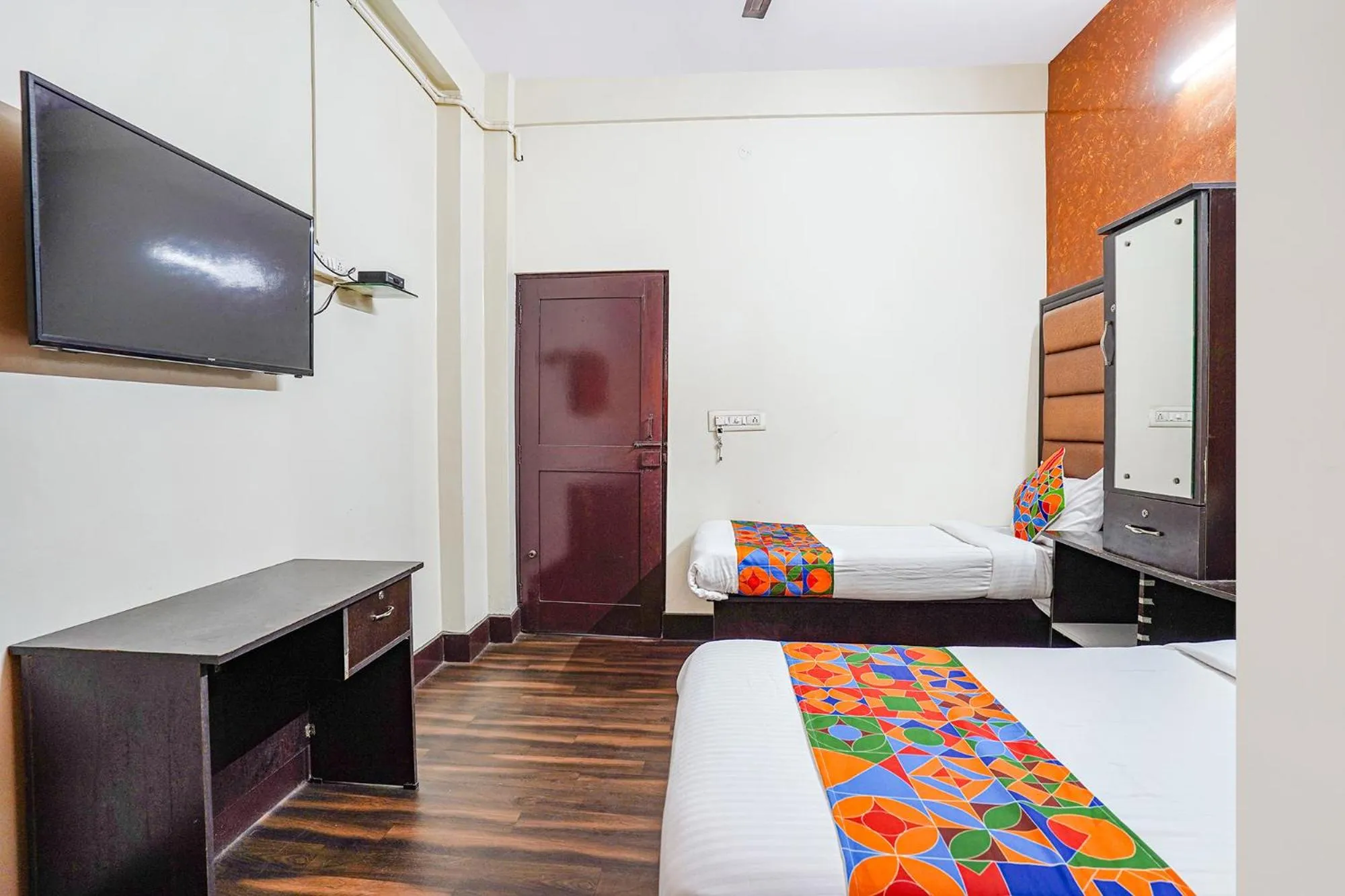 Bed in FabHotel Pavithraa Edition - Nr Yeshwantpur Circle