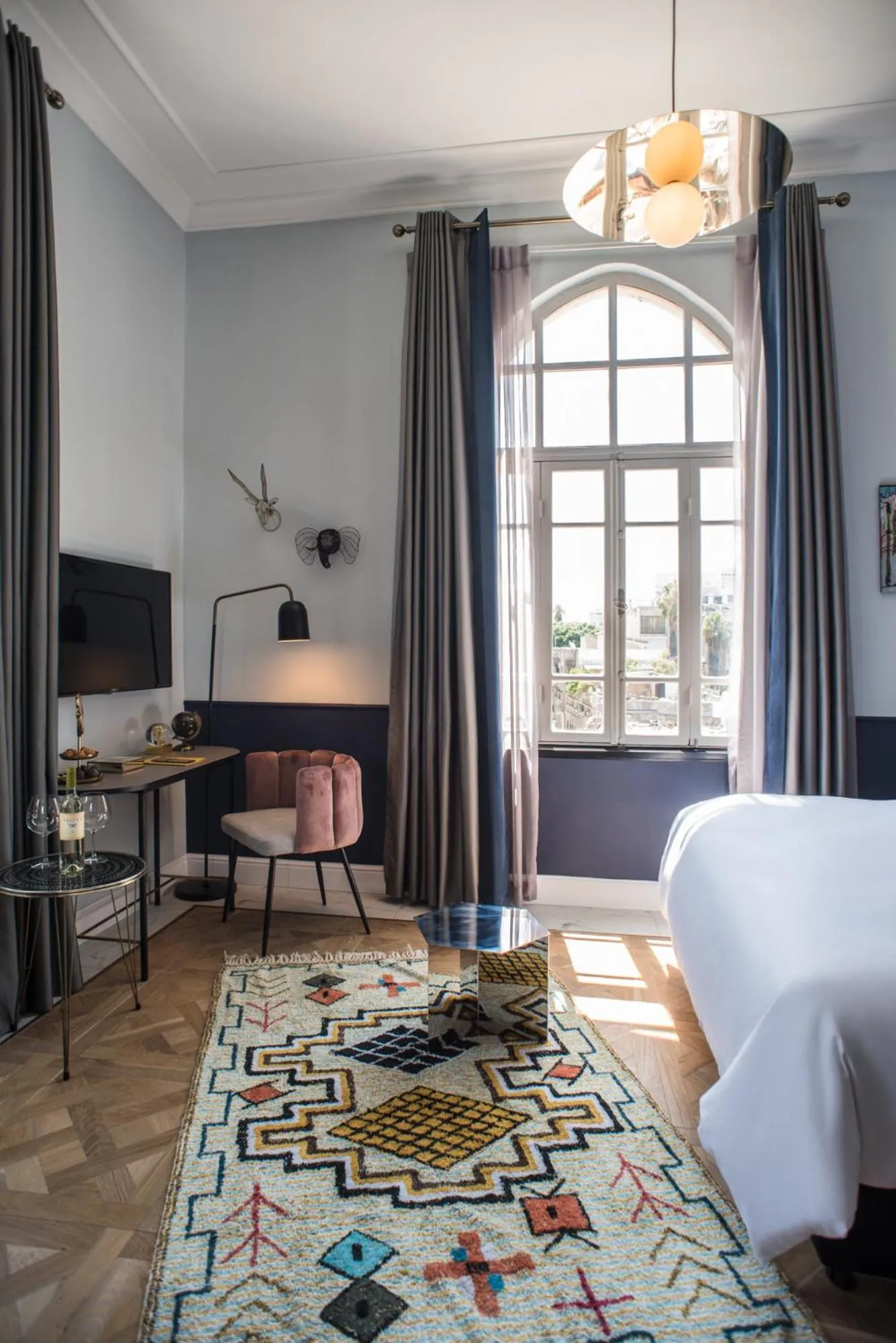 TV and multimedia, Bed in Elmina Hotel Jaffa