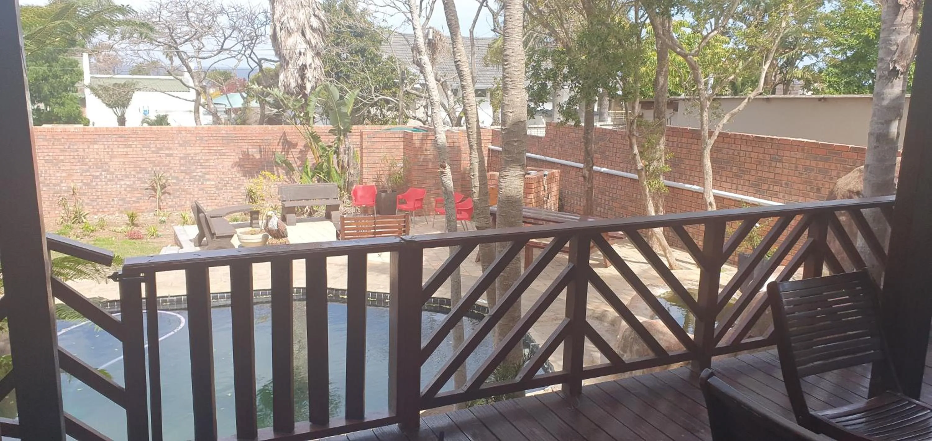 Balcony/Terrace in Bon A Vie Self-catering and b&b Gonubie Full Solar Power, no load shedding!