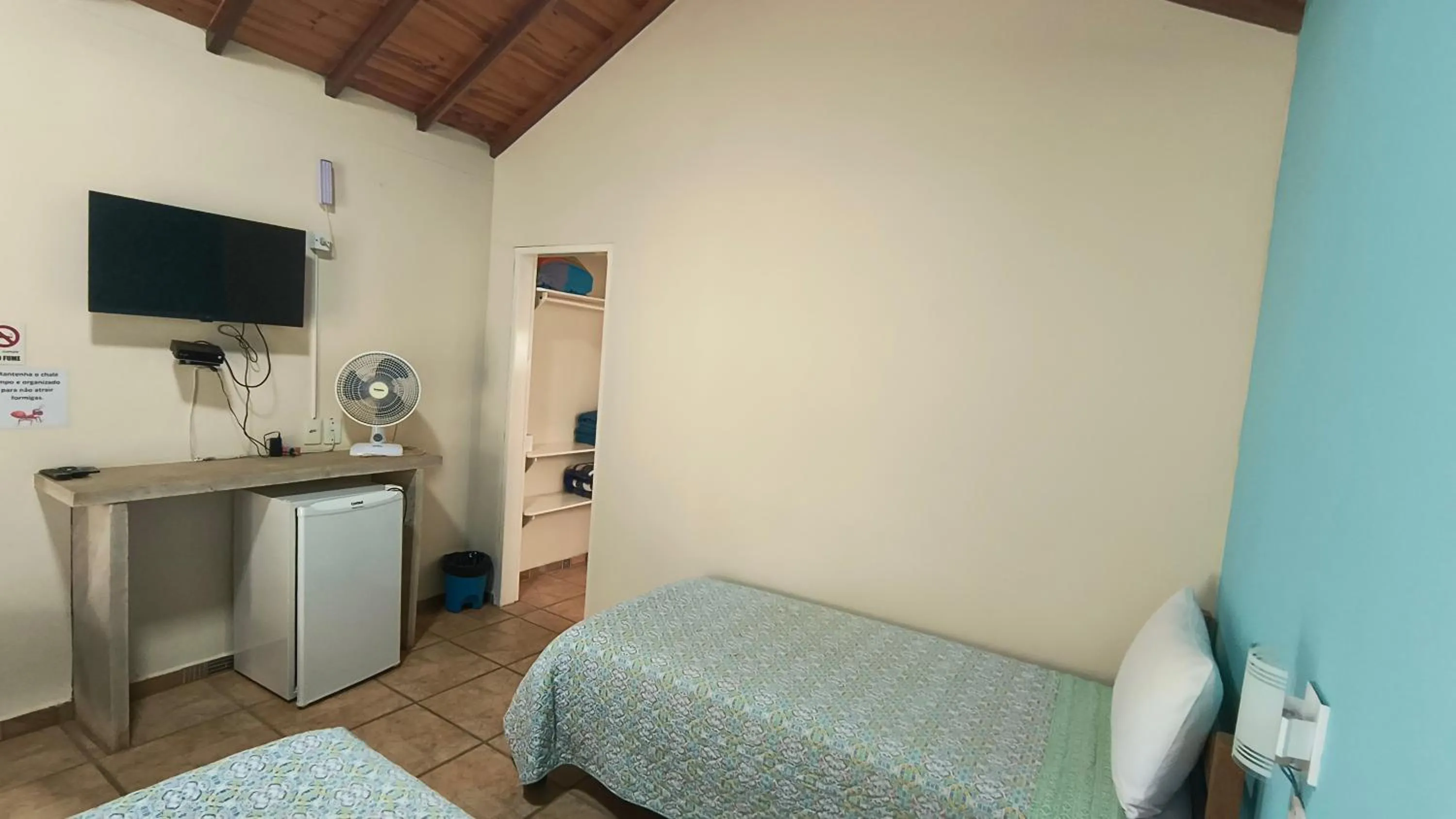 TV and multimedia, Bed in Pousada Recanto do Sossego