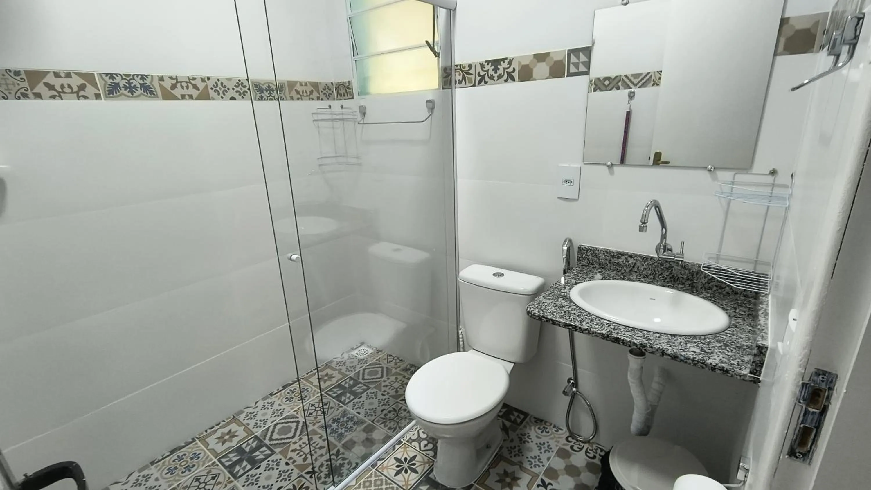 Shower in Pousada Recanto do Sossego