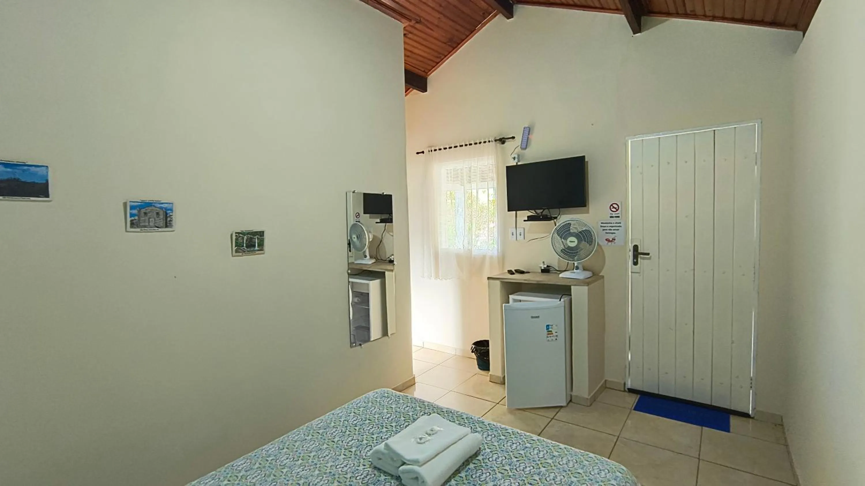 Bed in Pousada Recanto do Sossego
