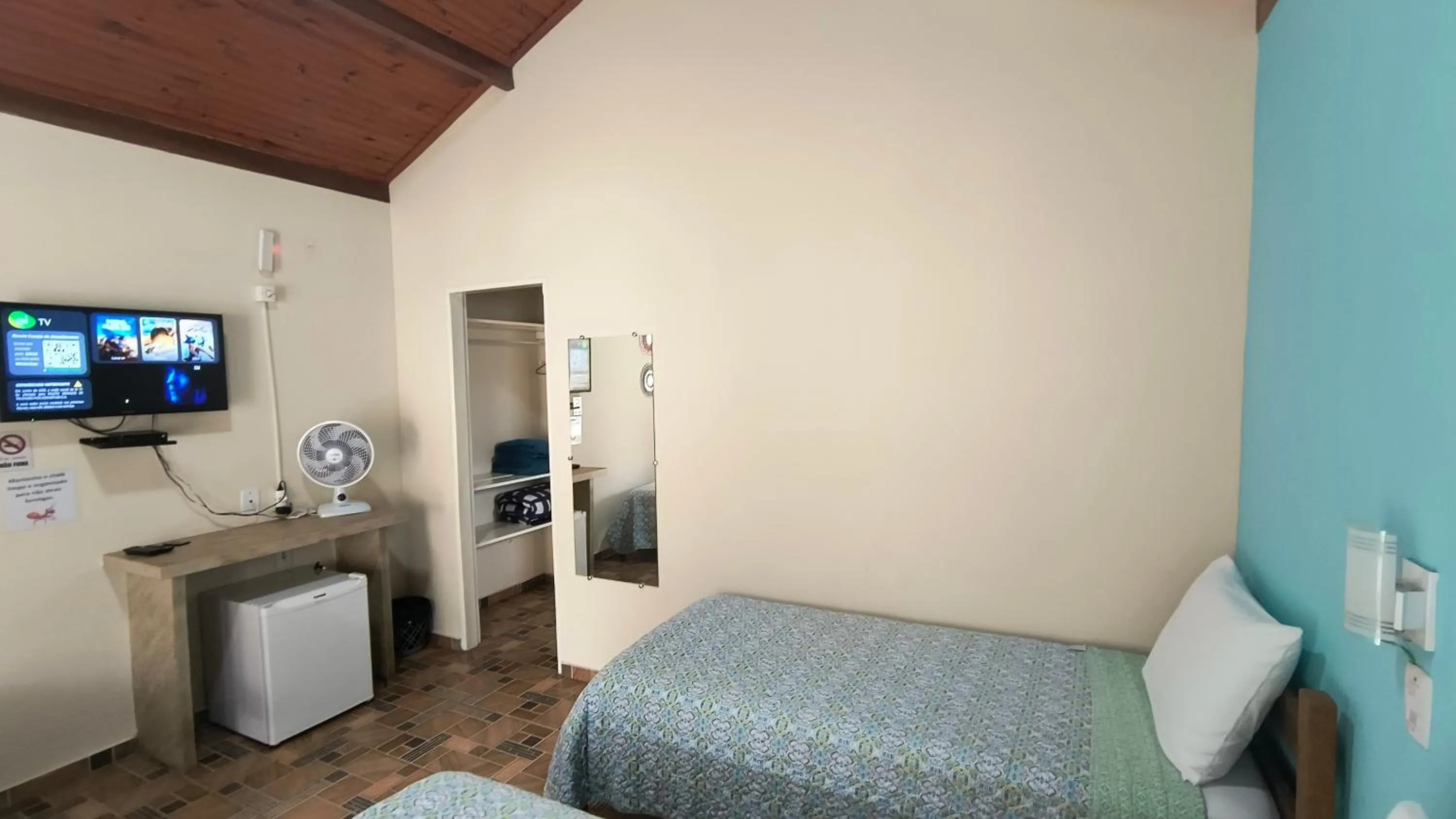 Bed in Pousada Recanto do Sossego