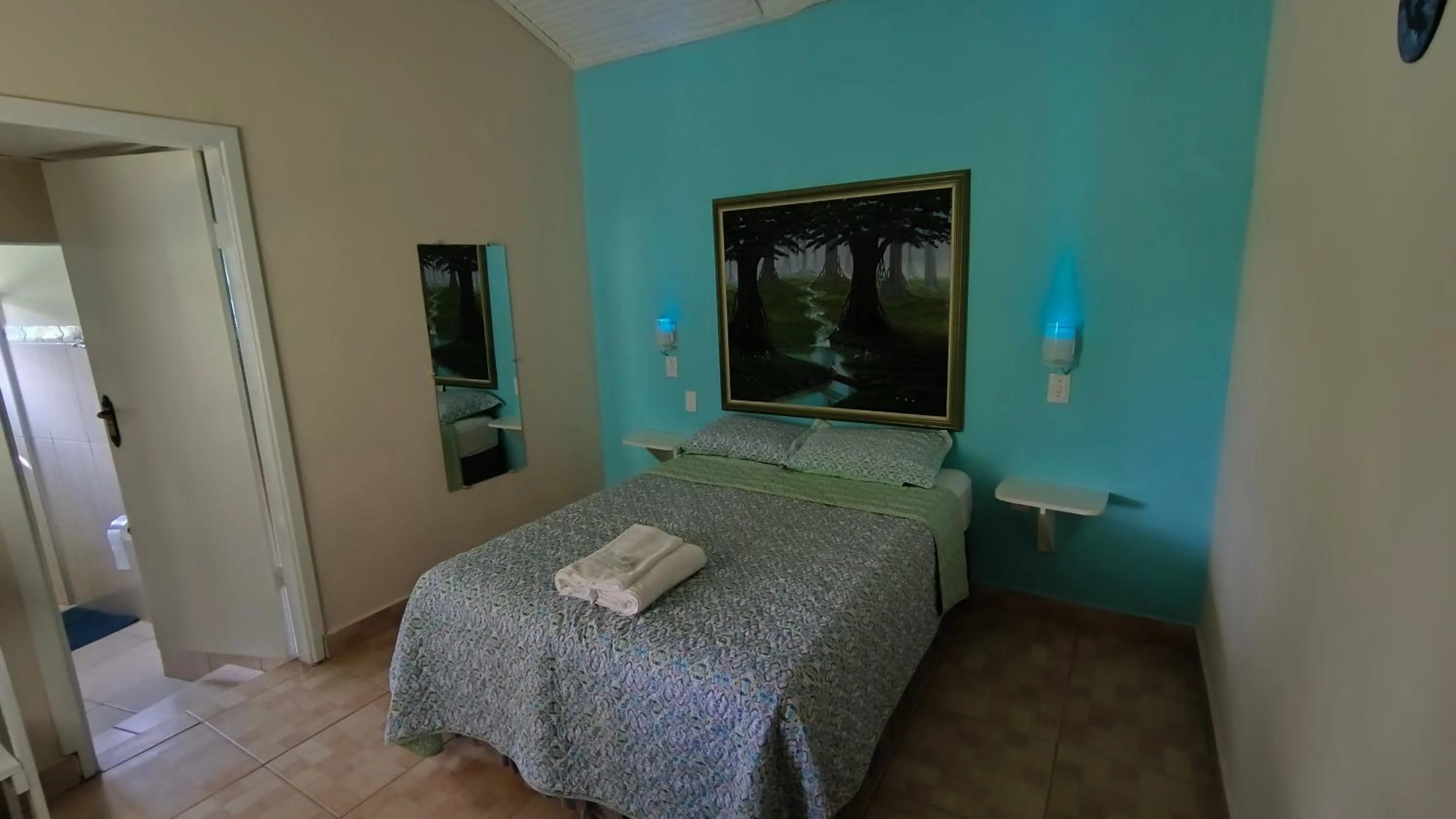 Bed in Pousada Recanto do Sossego