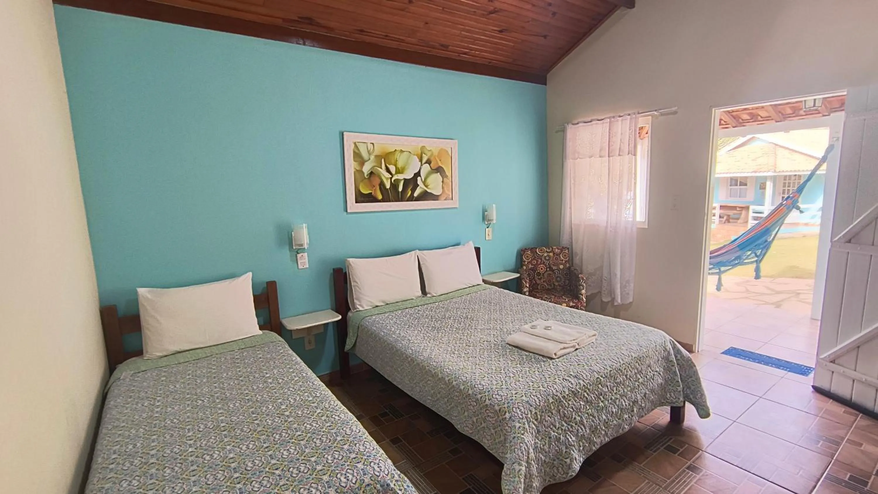 Bed in Pousada Recanto do Sossego