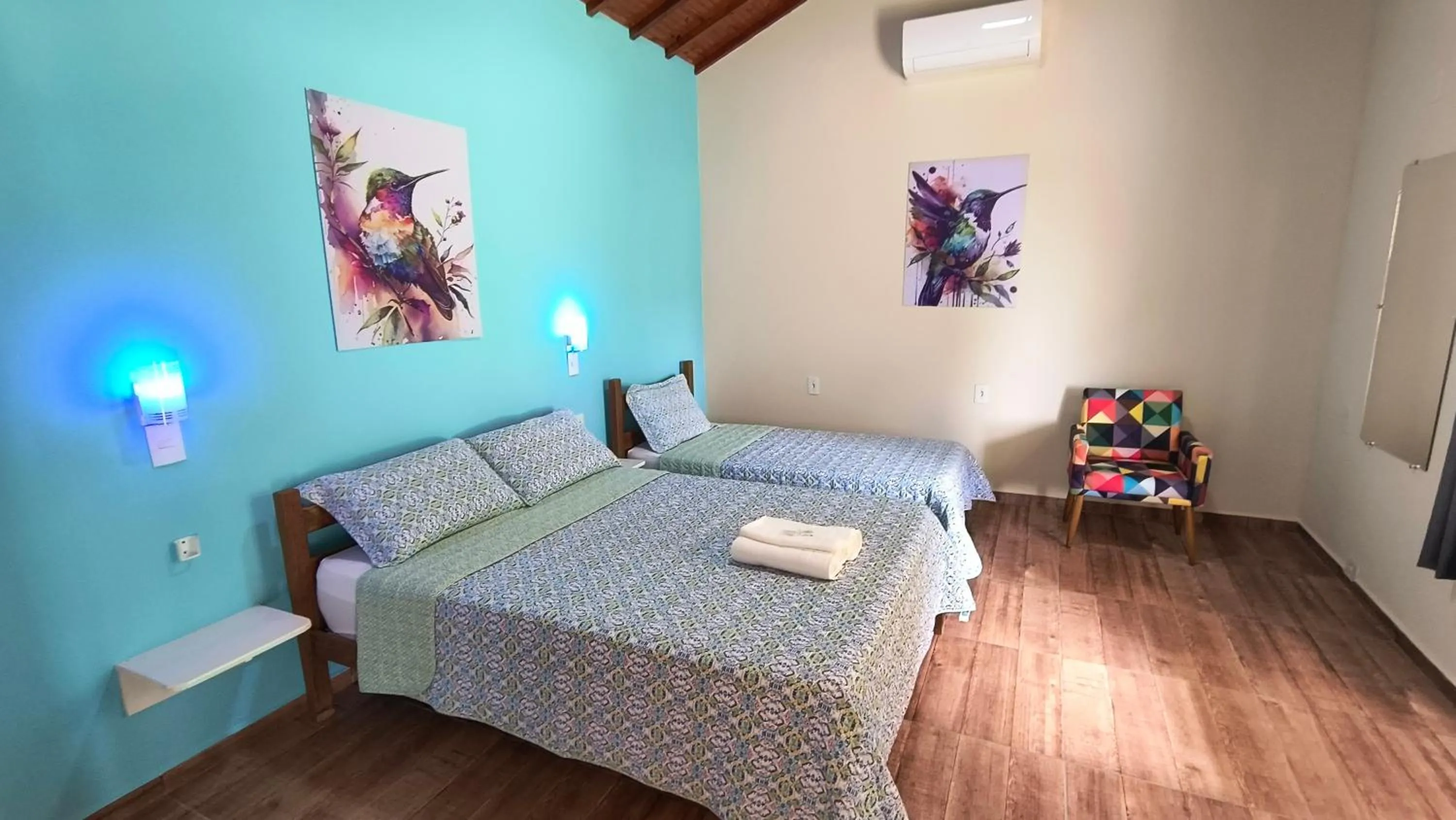 Bed in Pousada Recanto do Sossego
