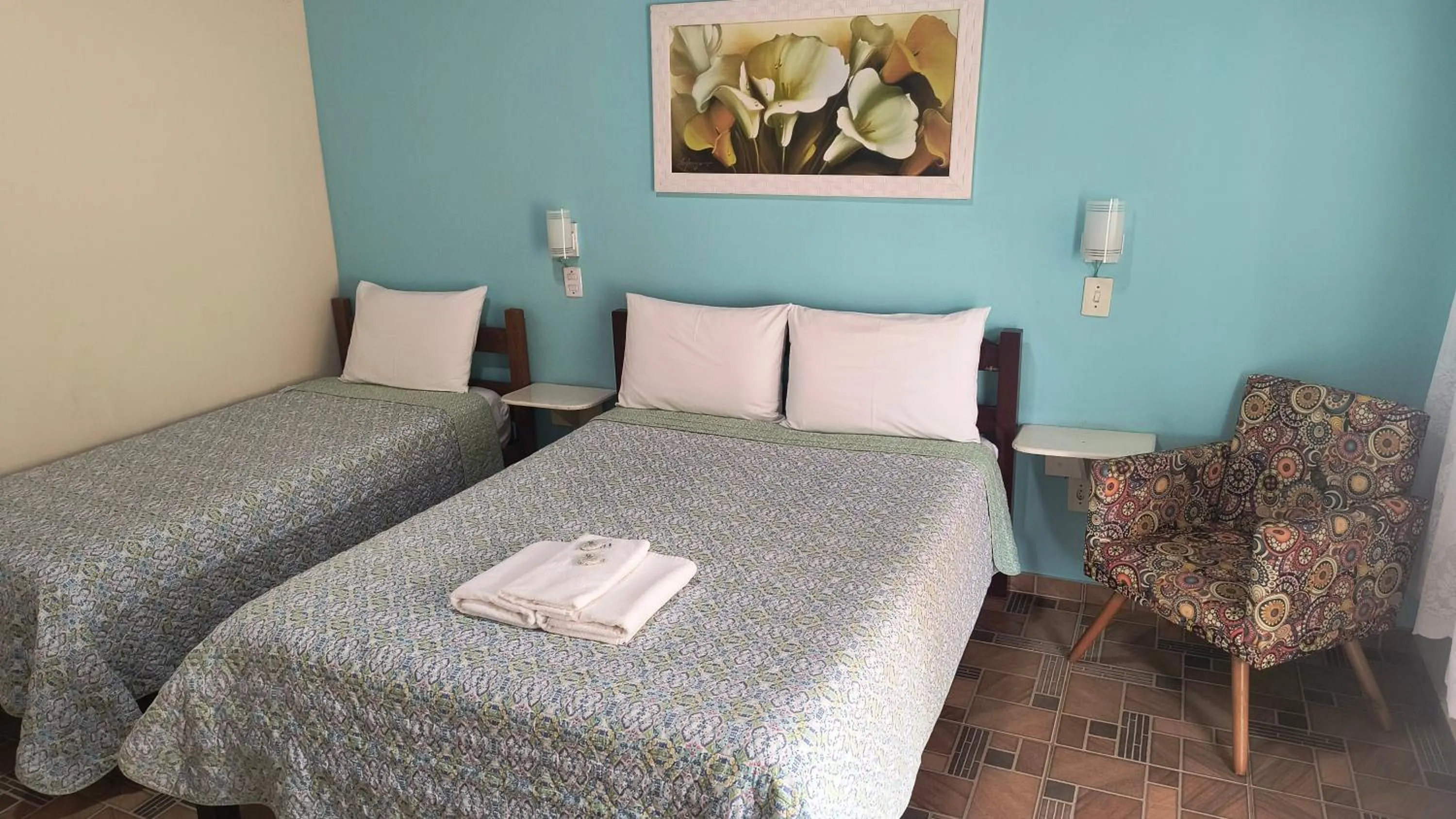 Bed in Pousada Recanto do Sossego