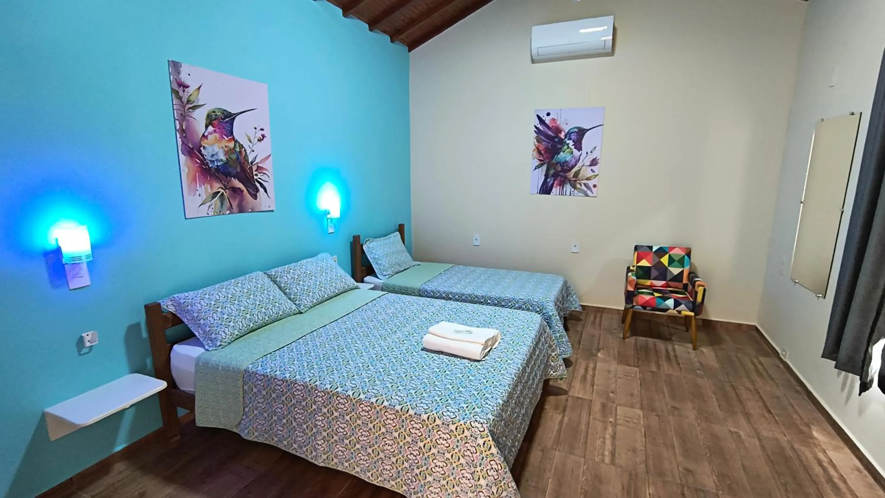 Bed in Pousada Recanto do Sossego
