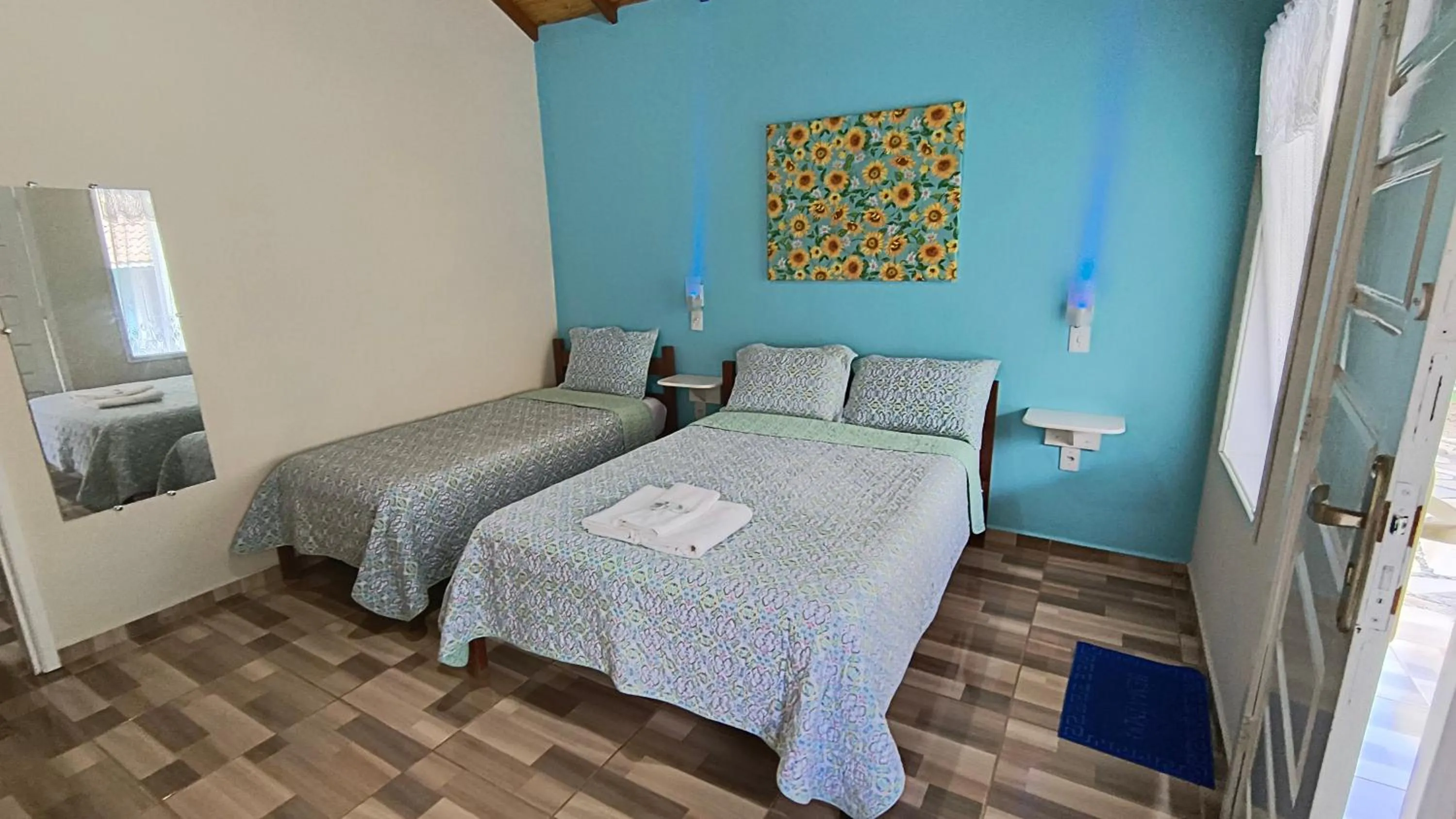 Bed in Pousada Recanto do Sossego