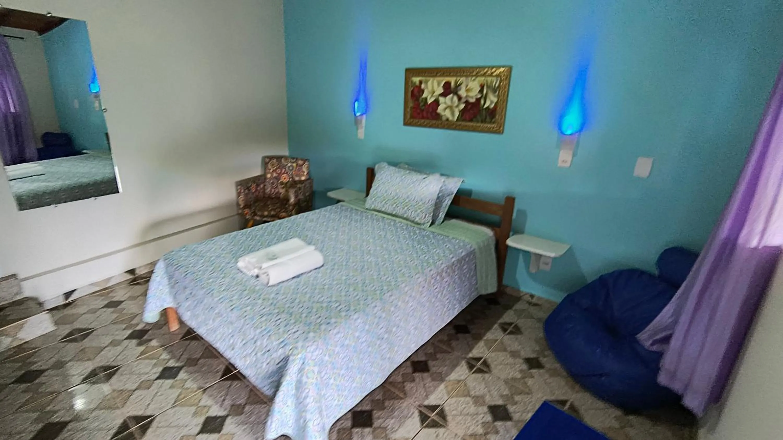 Bed in Pousada Recanto do Sossego