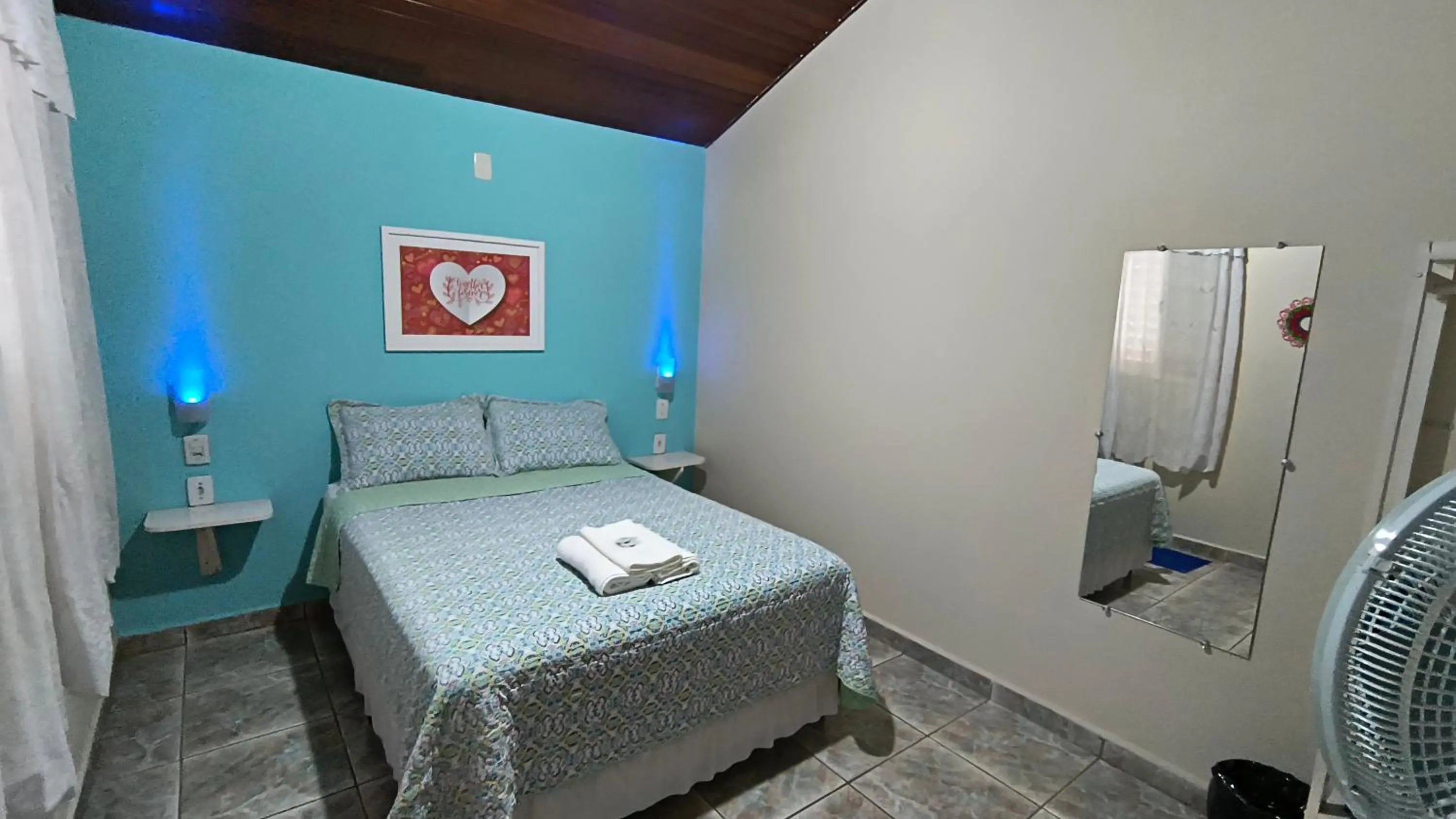 Bed in Pousada Recanto do Sossego