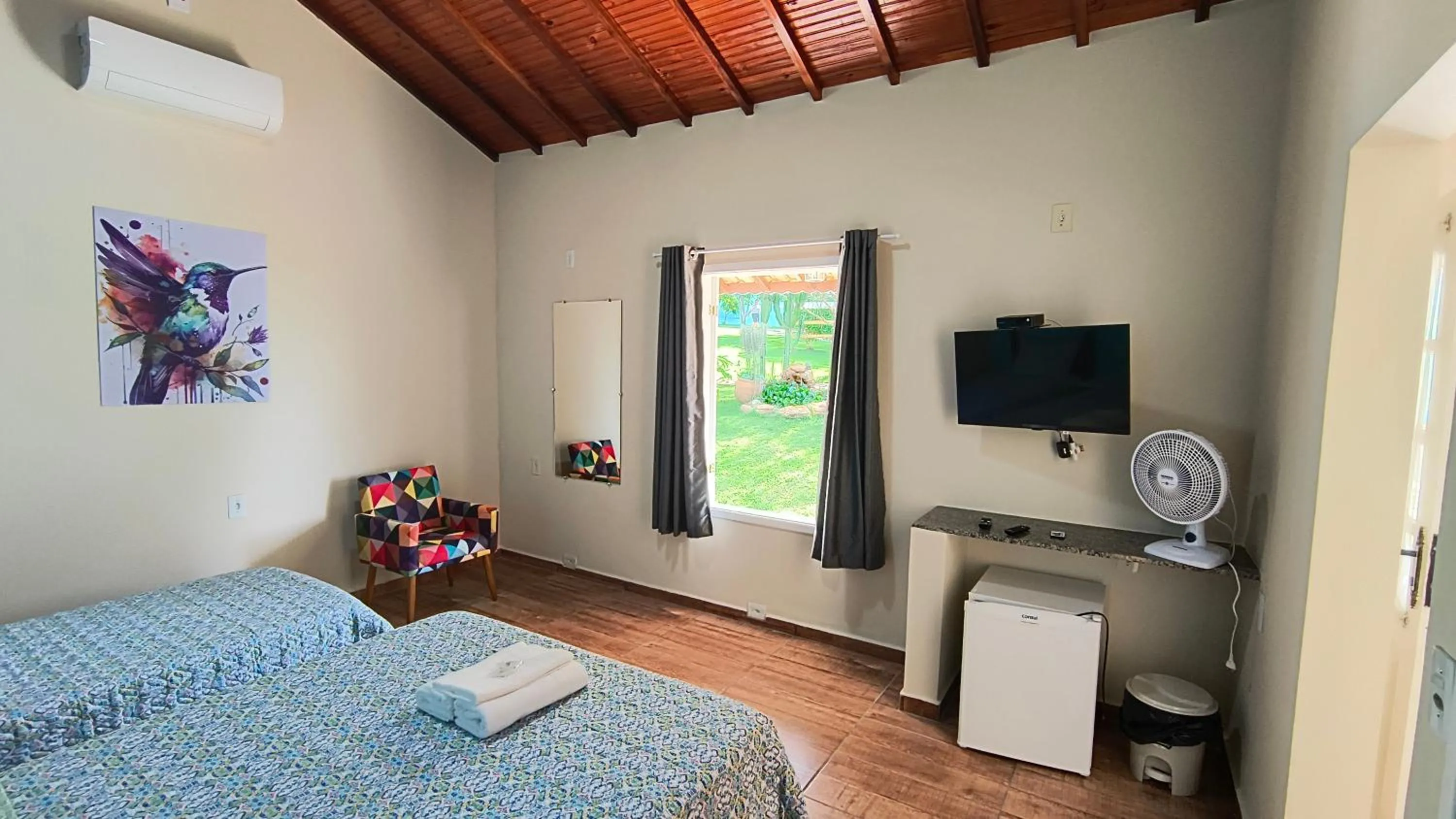Bed in Pousada Recanto do Sossego