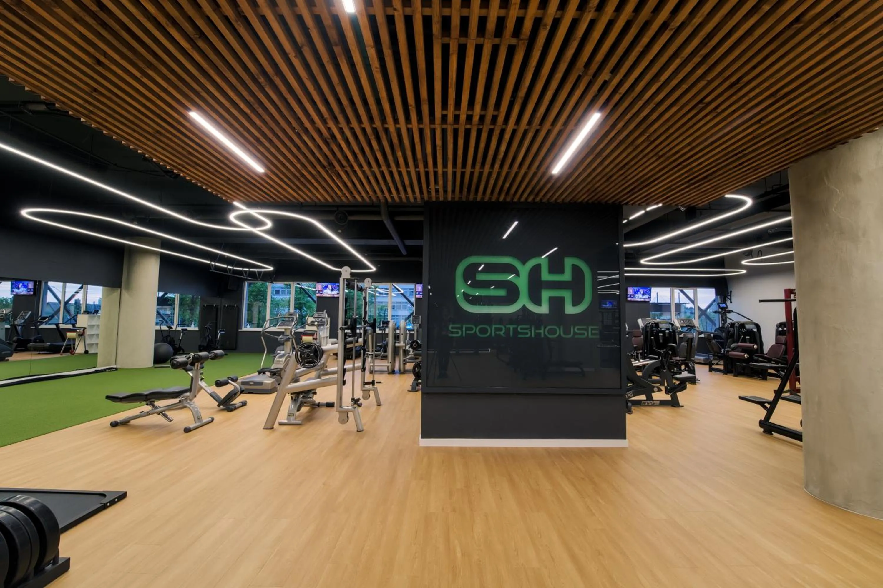 Fitness centre/facilities in Zaliakalnio terasos apartamentai