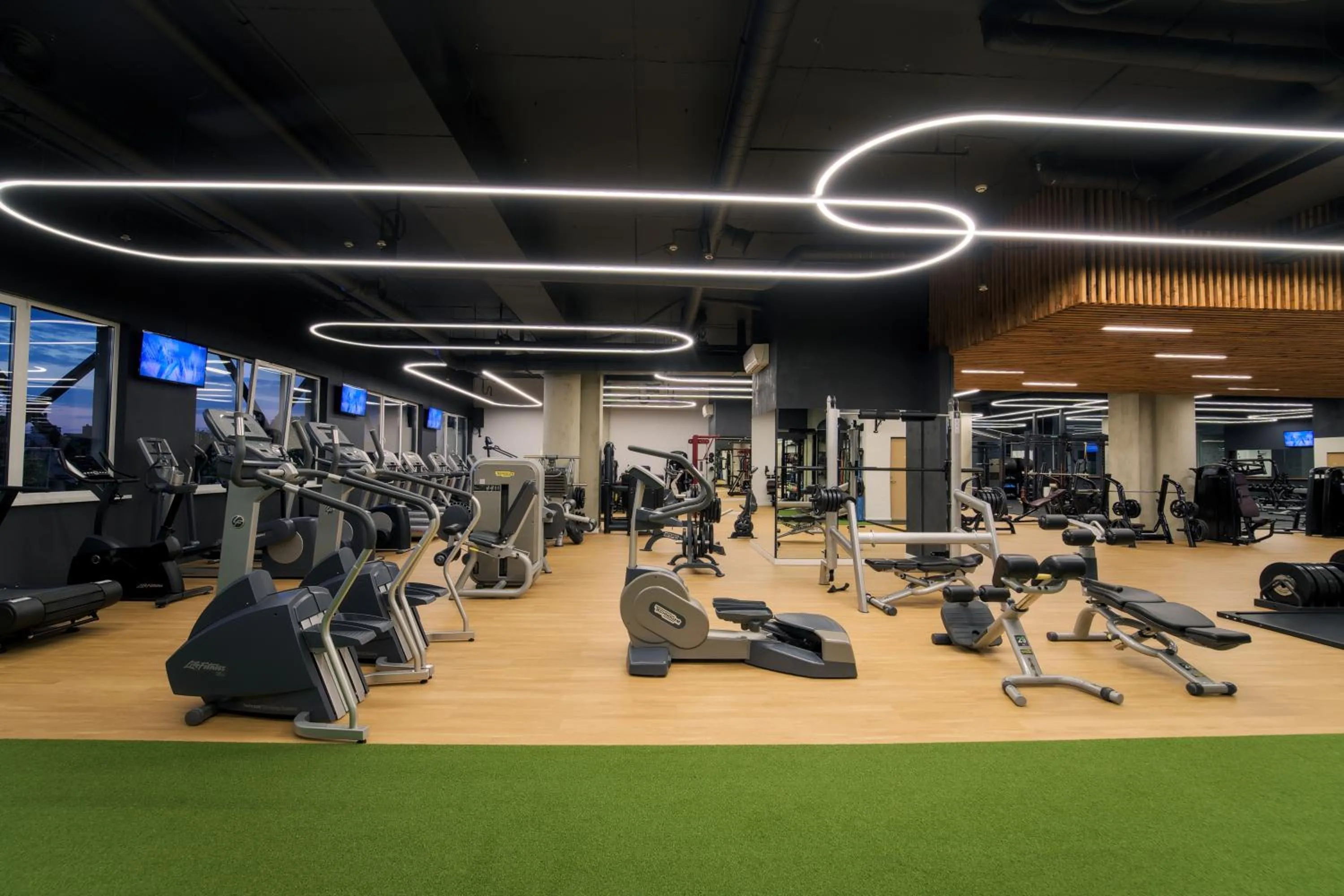 Fitness centre/facilities in Zaliakalnio terasos apartamentai