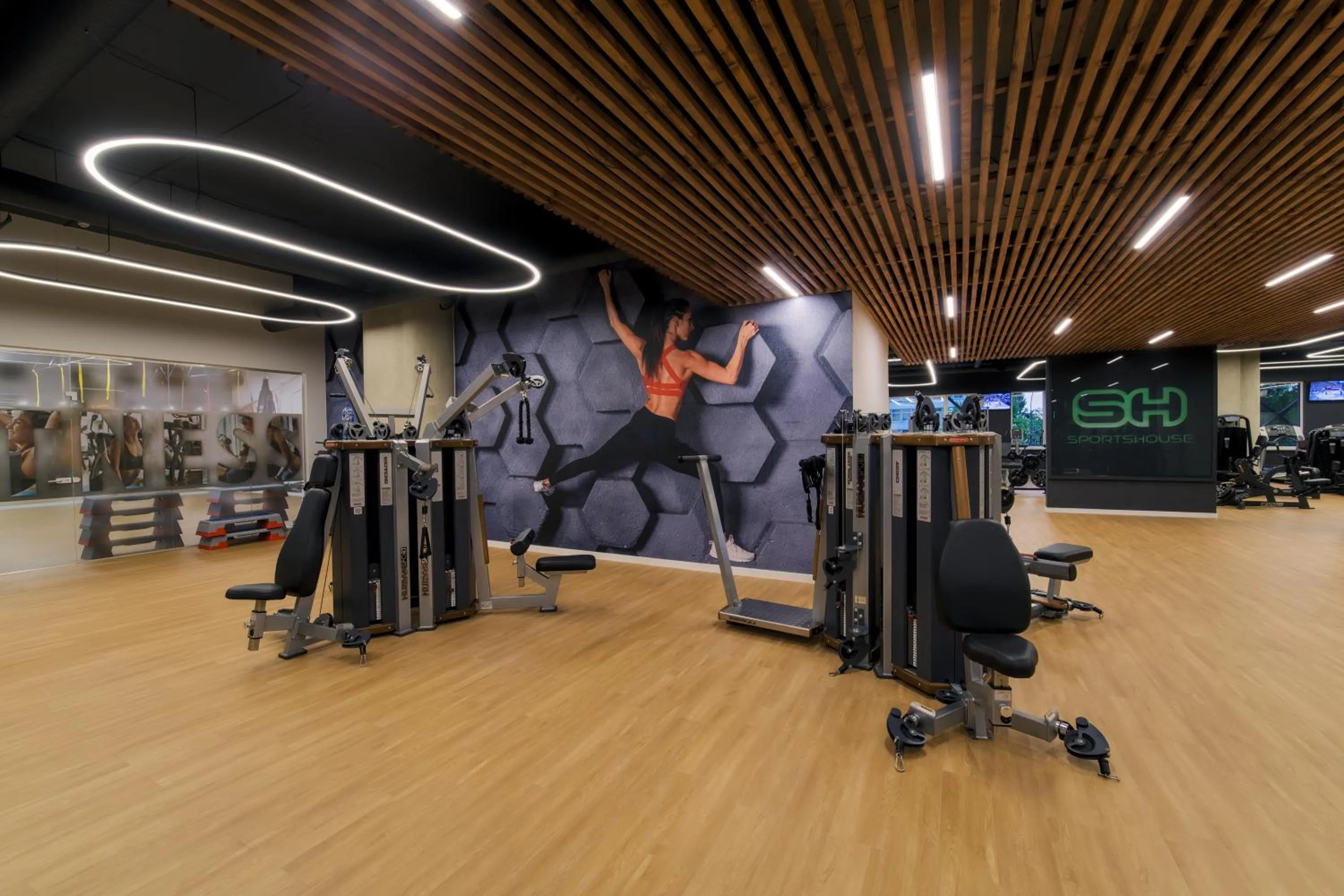 Fitness centre/facilities in Zaliakalnio terasos apartamentai