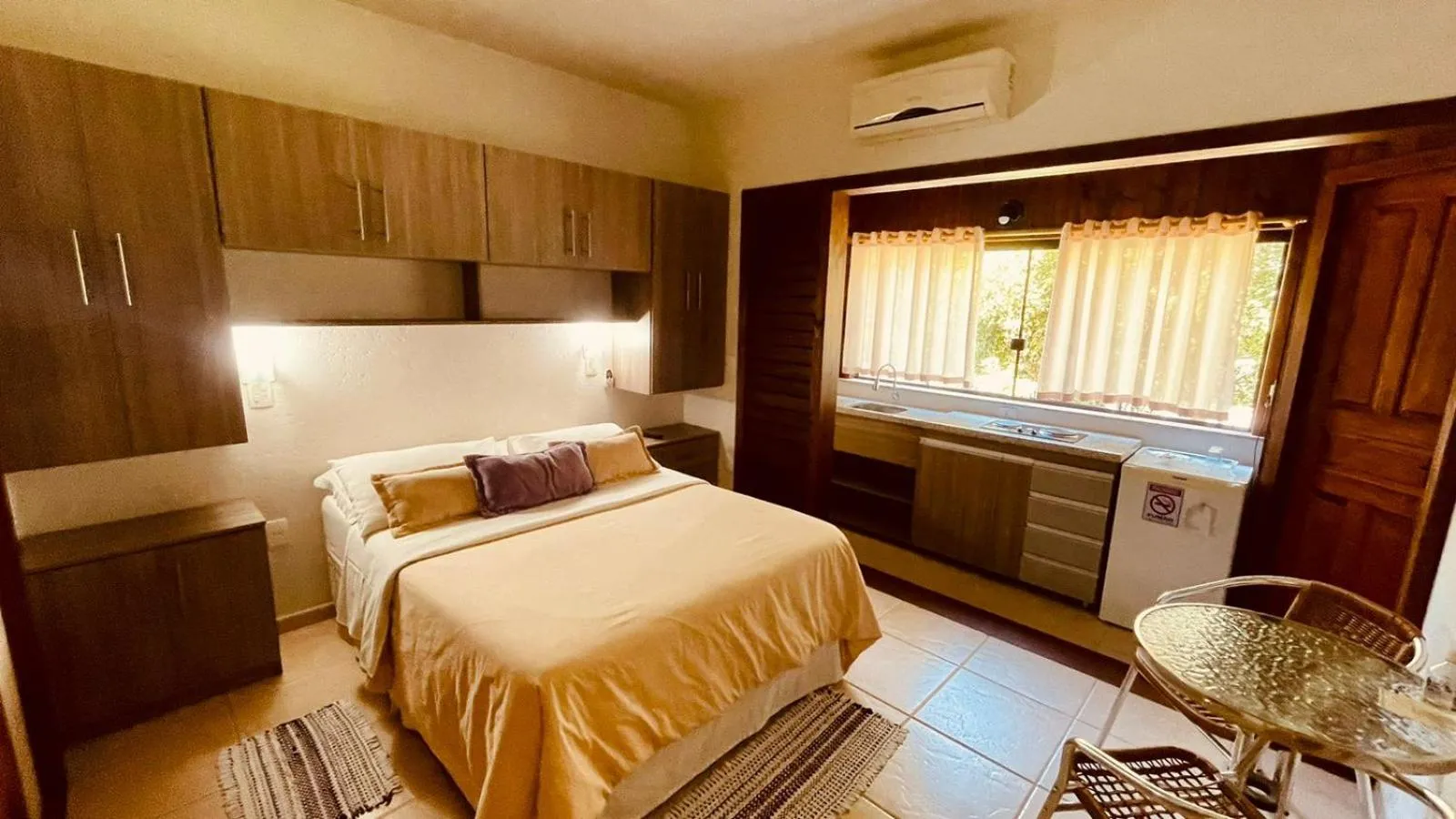 Bed in Pousada Ilha dos Anjos