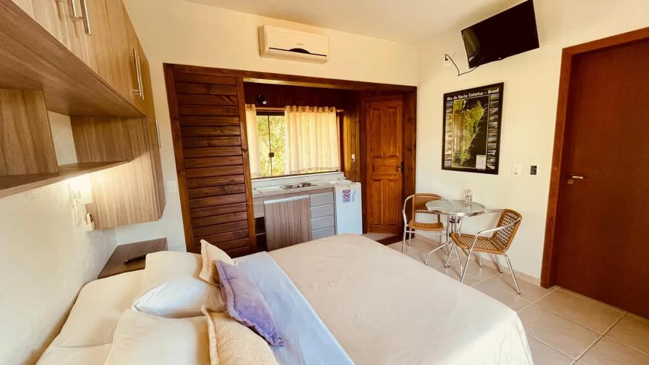 Bed in Pousada Ilha dos Anjos