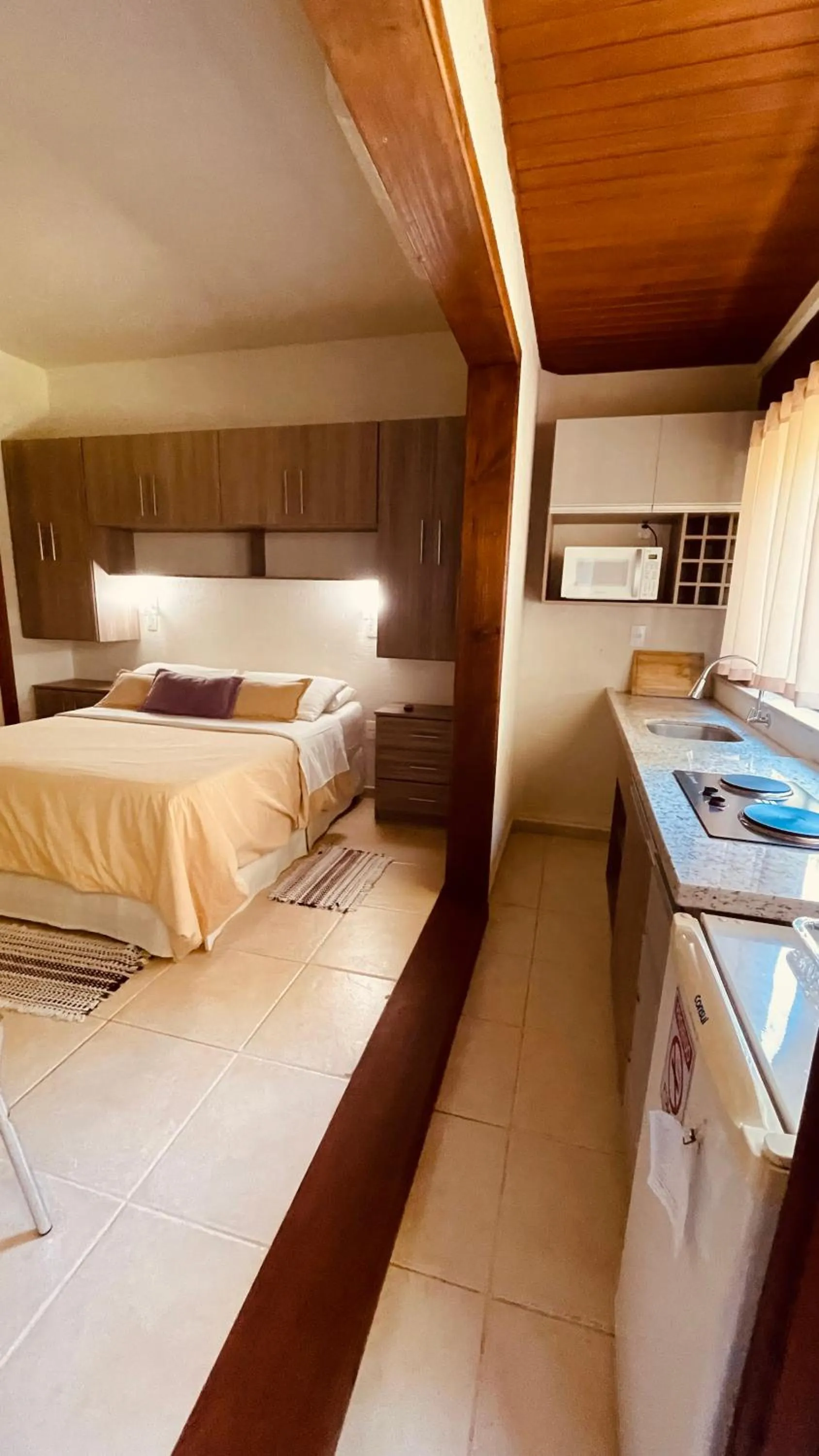 Bed in Pousada Ilha dos Anjos