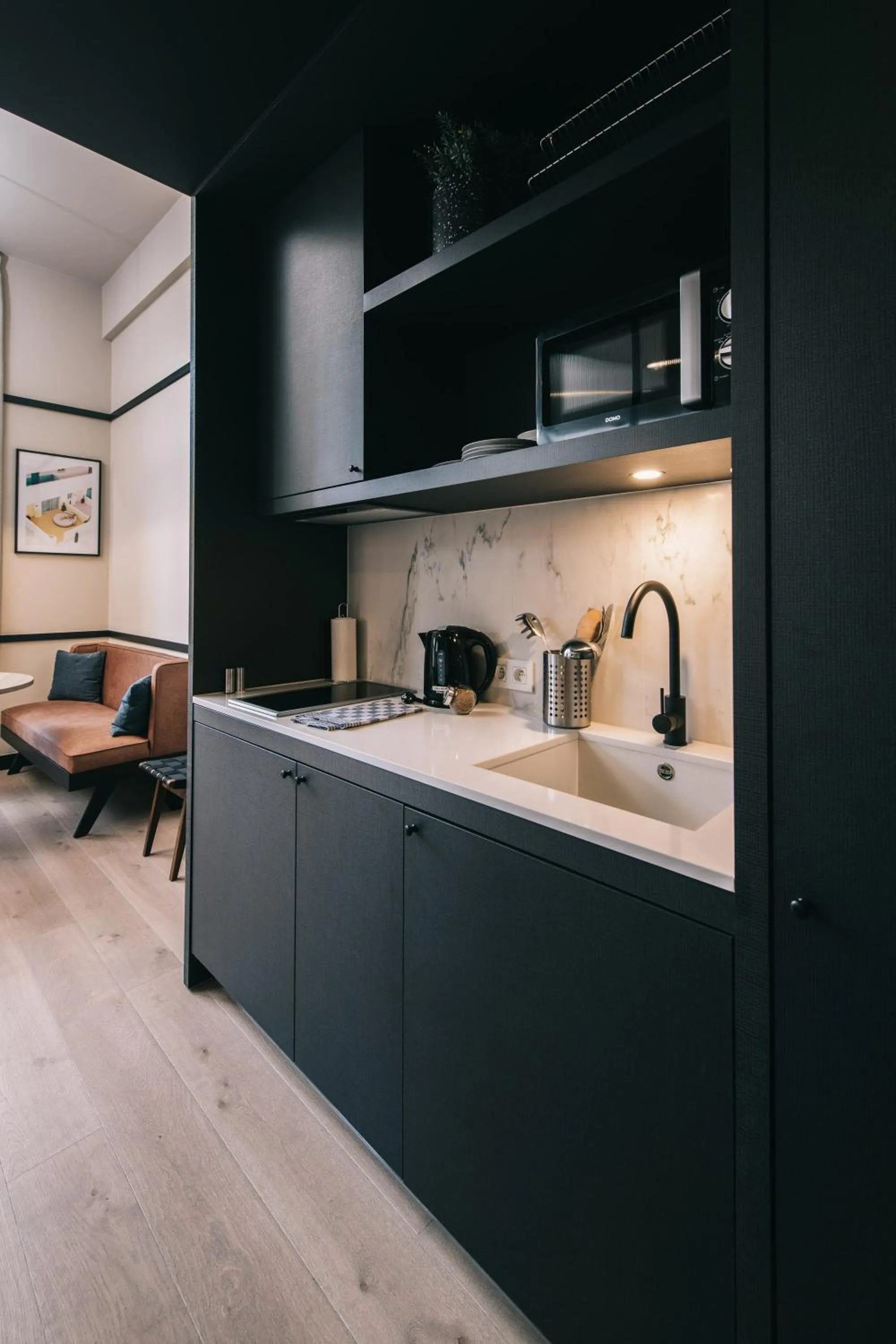 Kitchen or kitchenette in Getaway Studios Gent