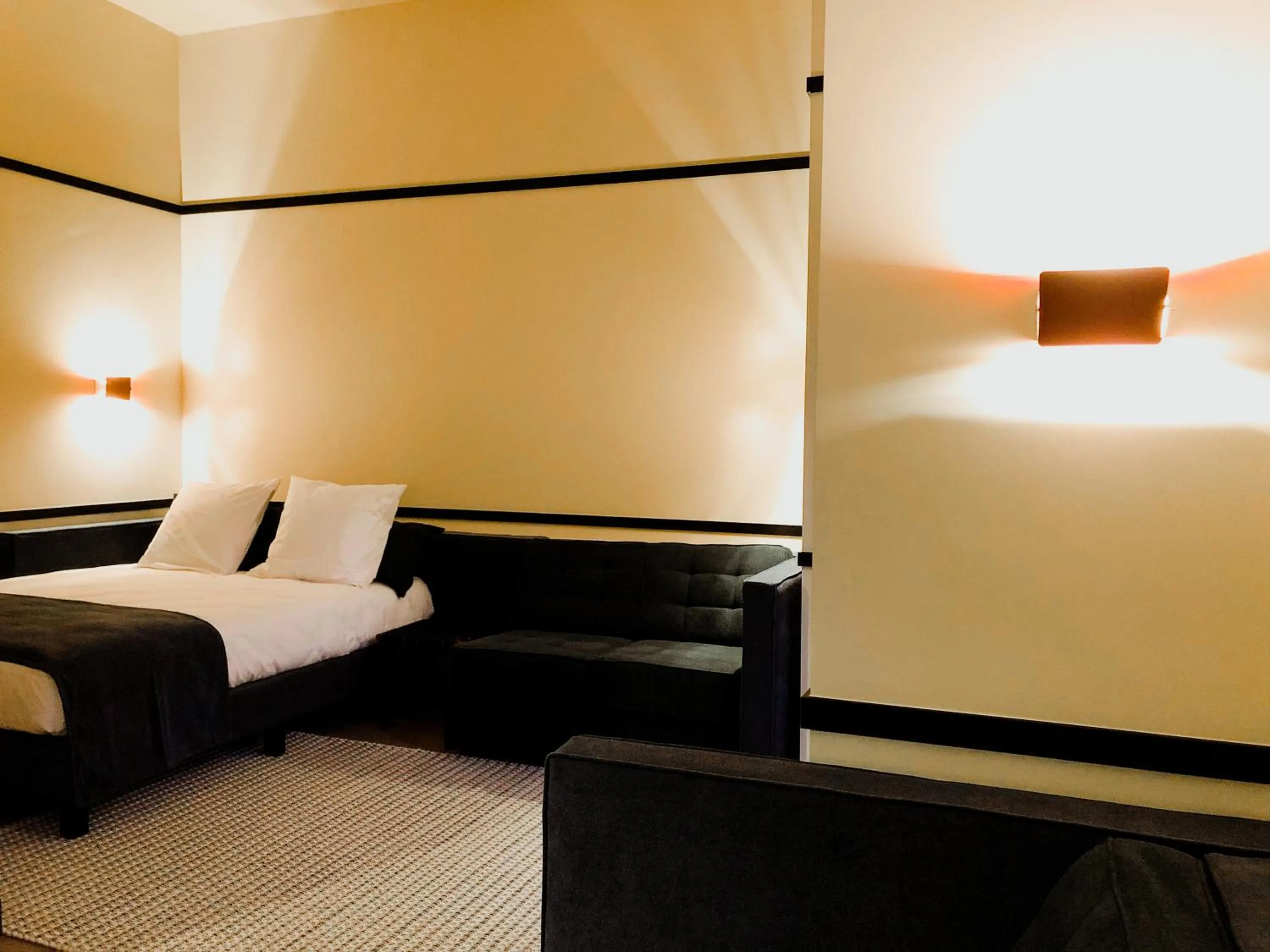 Bed in Getaway Studios Gent