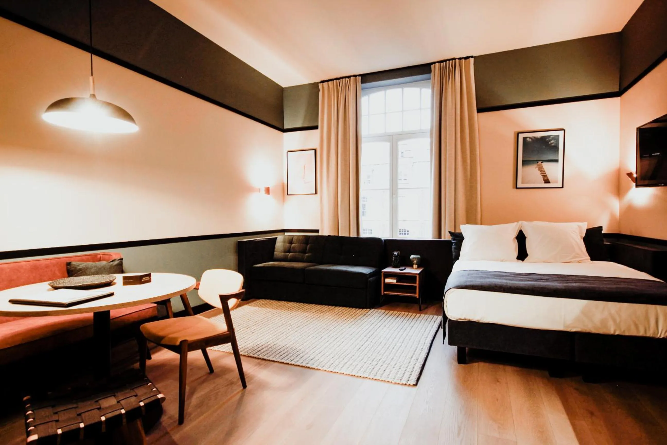 Bed in Getaway Studios Gent