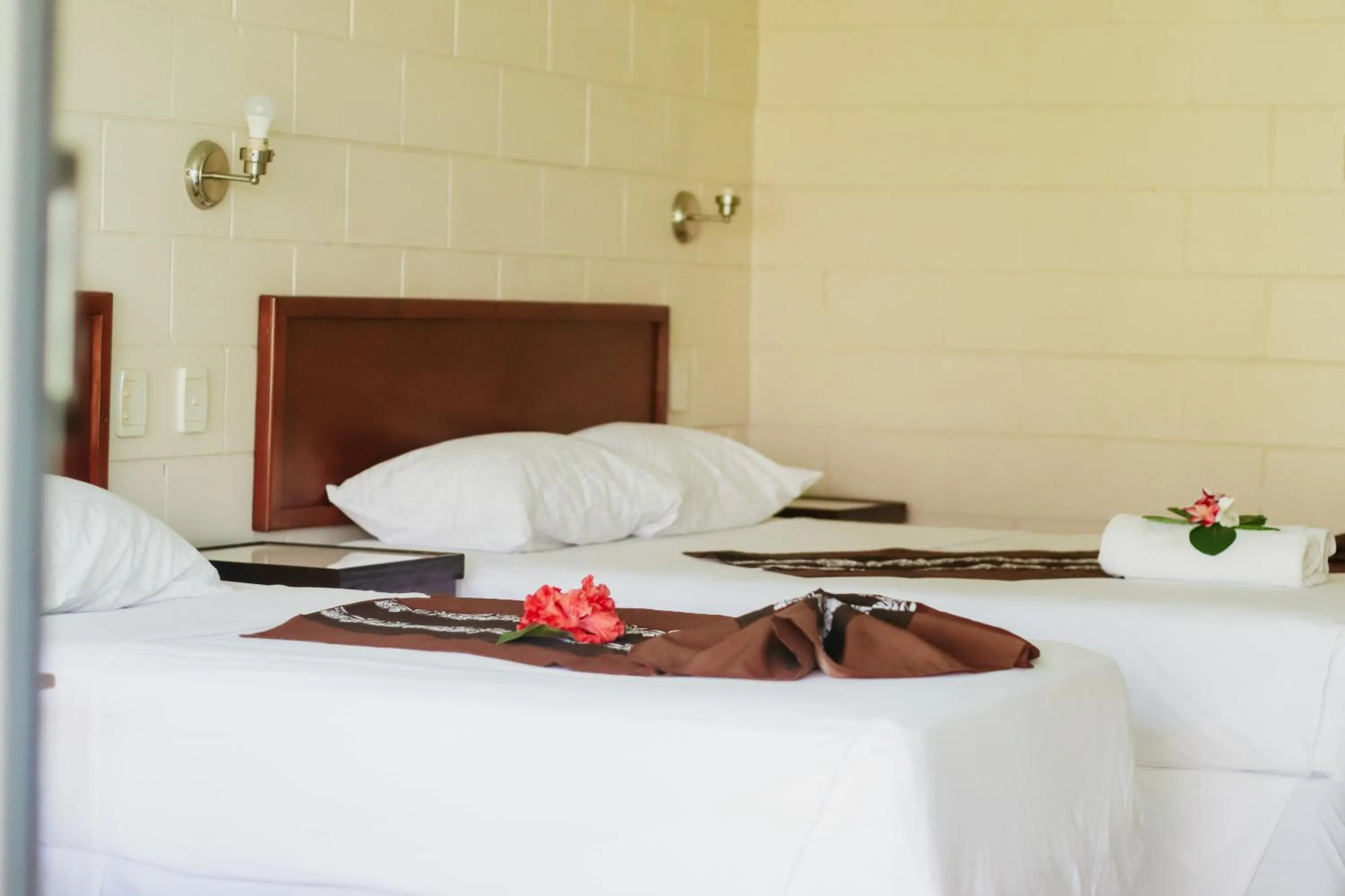 Bed in Hotel Millenia Samoa