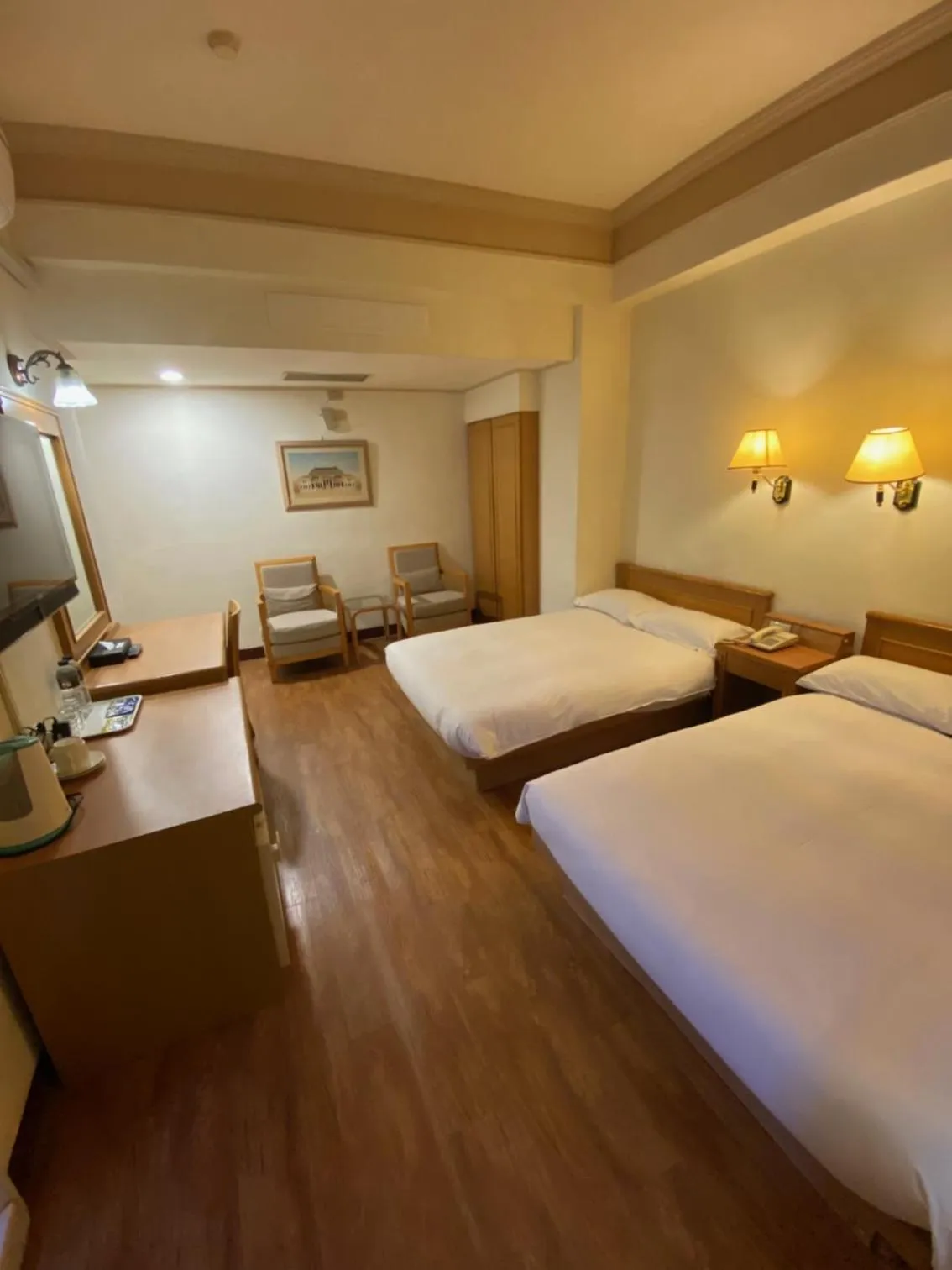 Bed in 金馬大飯店 Riverside Hotel