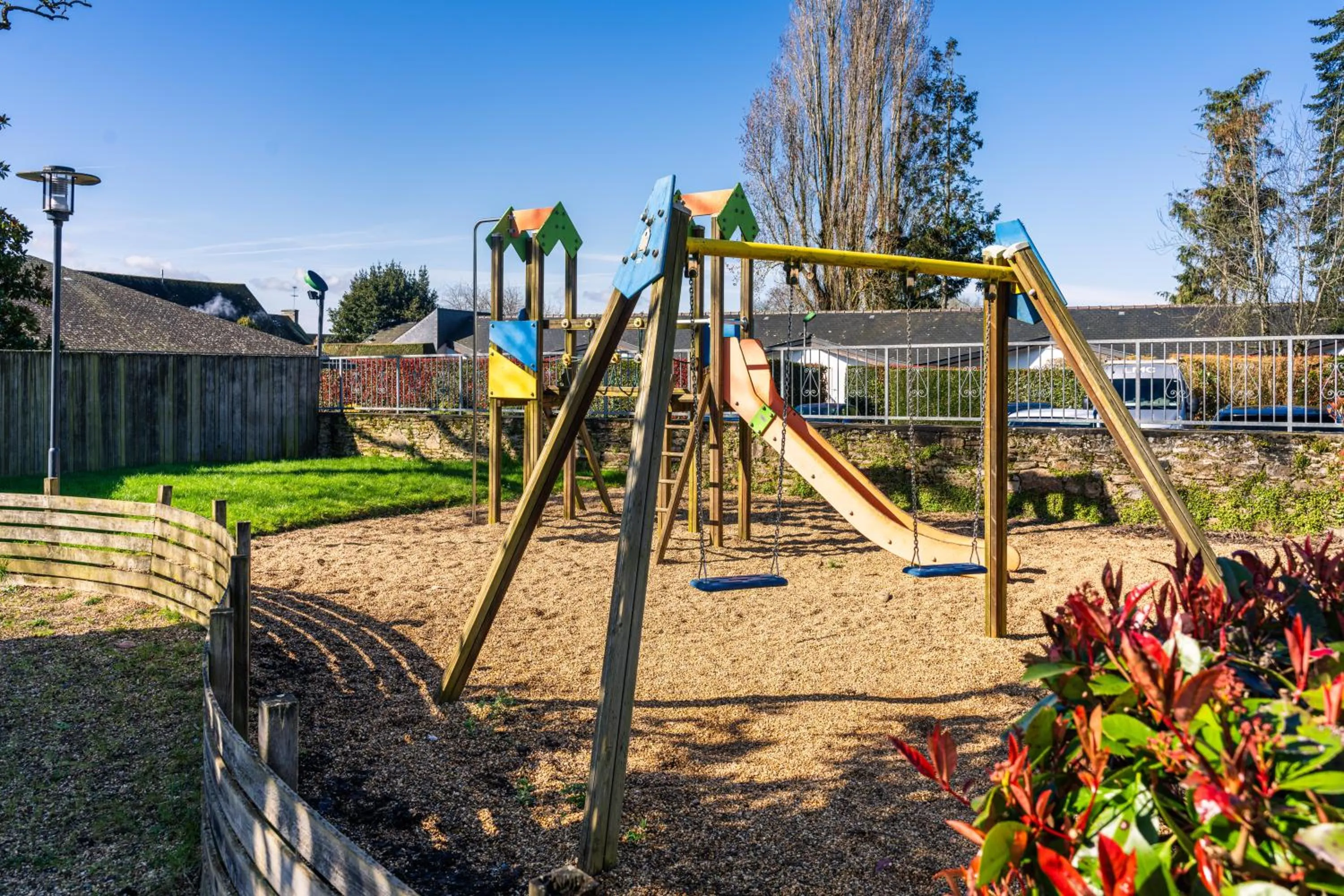 Children play ground in The Originals Boutique, Hôtel Le Lion d'Or, Fougères Ouest