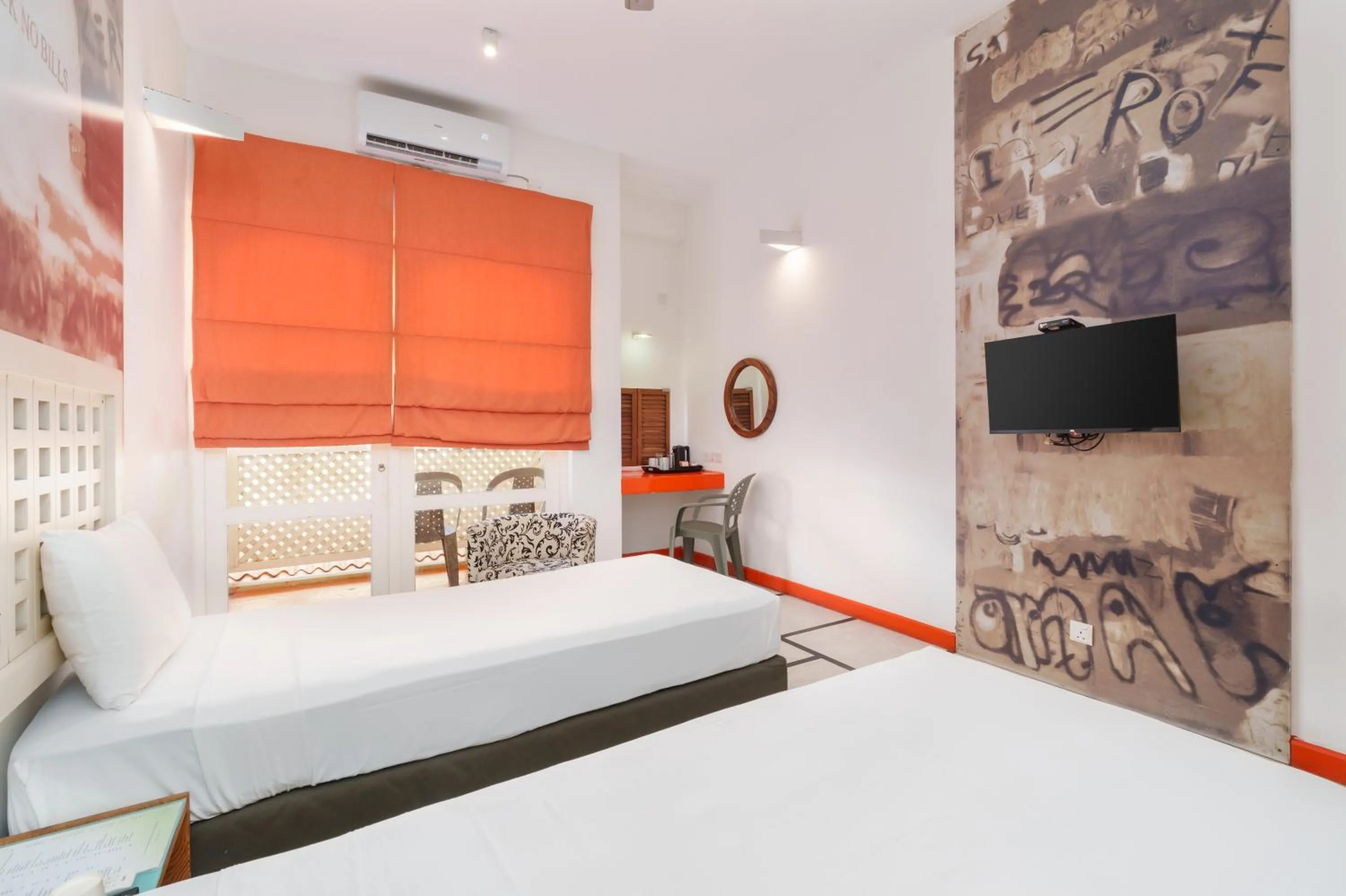 Bed in Hotel J Negombo