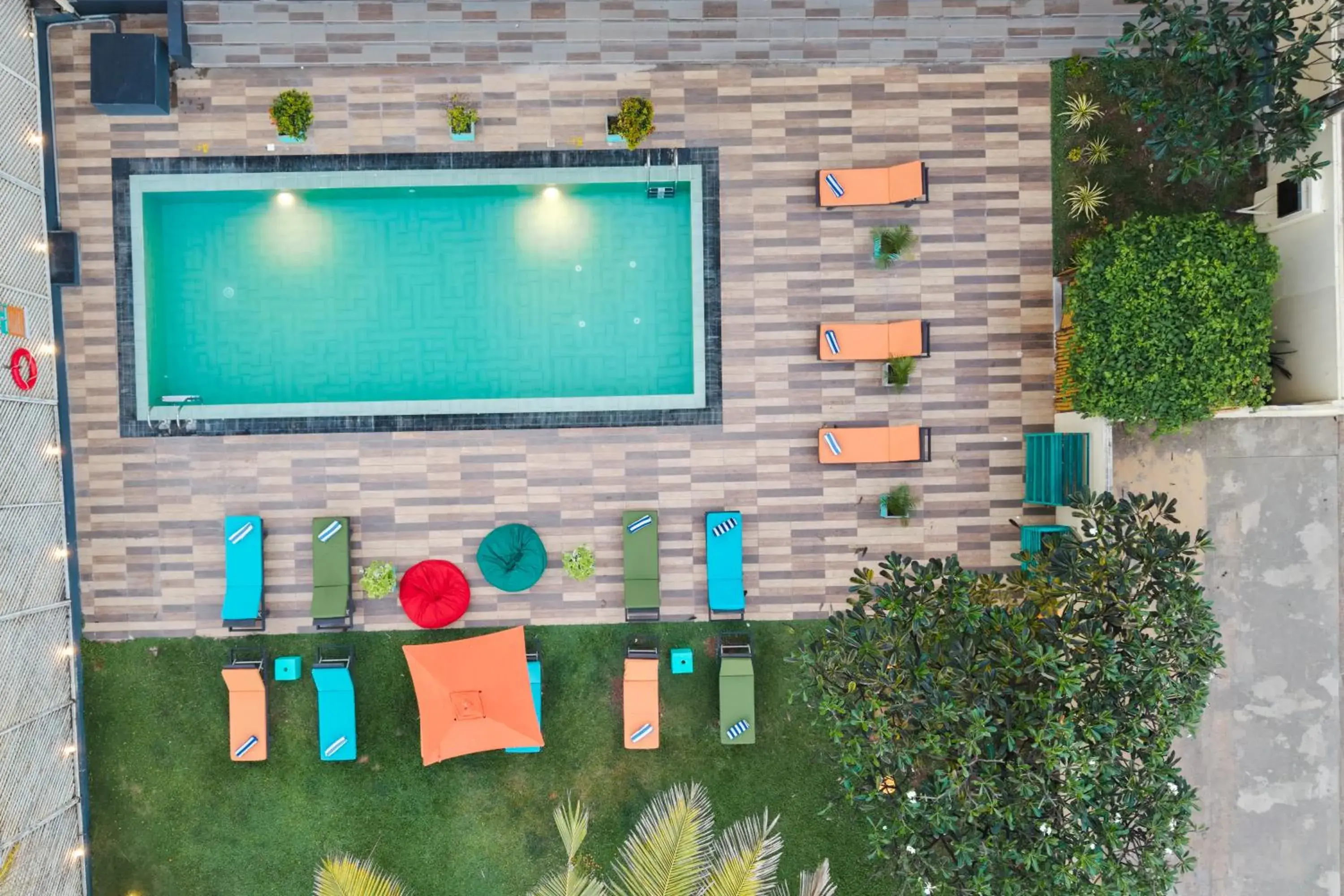 Pool view in Hotel J Negombo Pool view in Hotel J Negombo