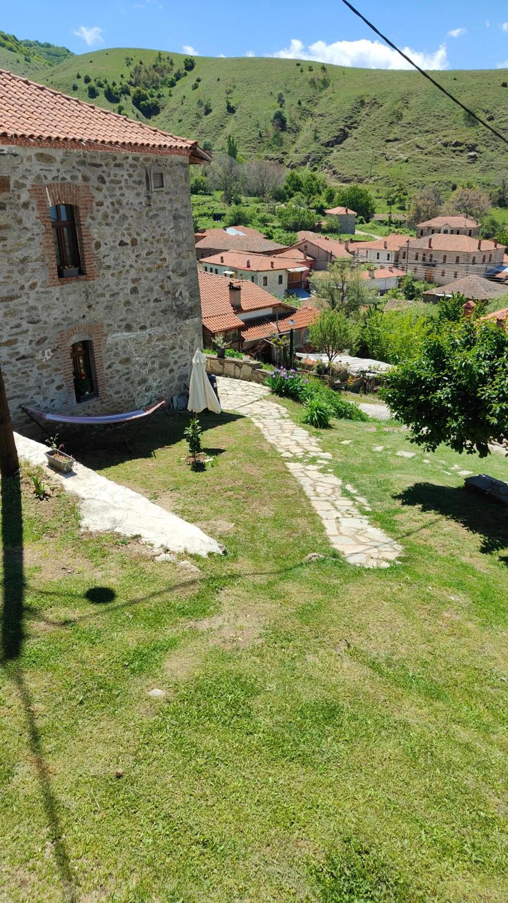 Garden view in Panorama Prespes
