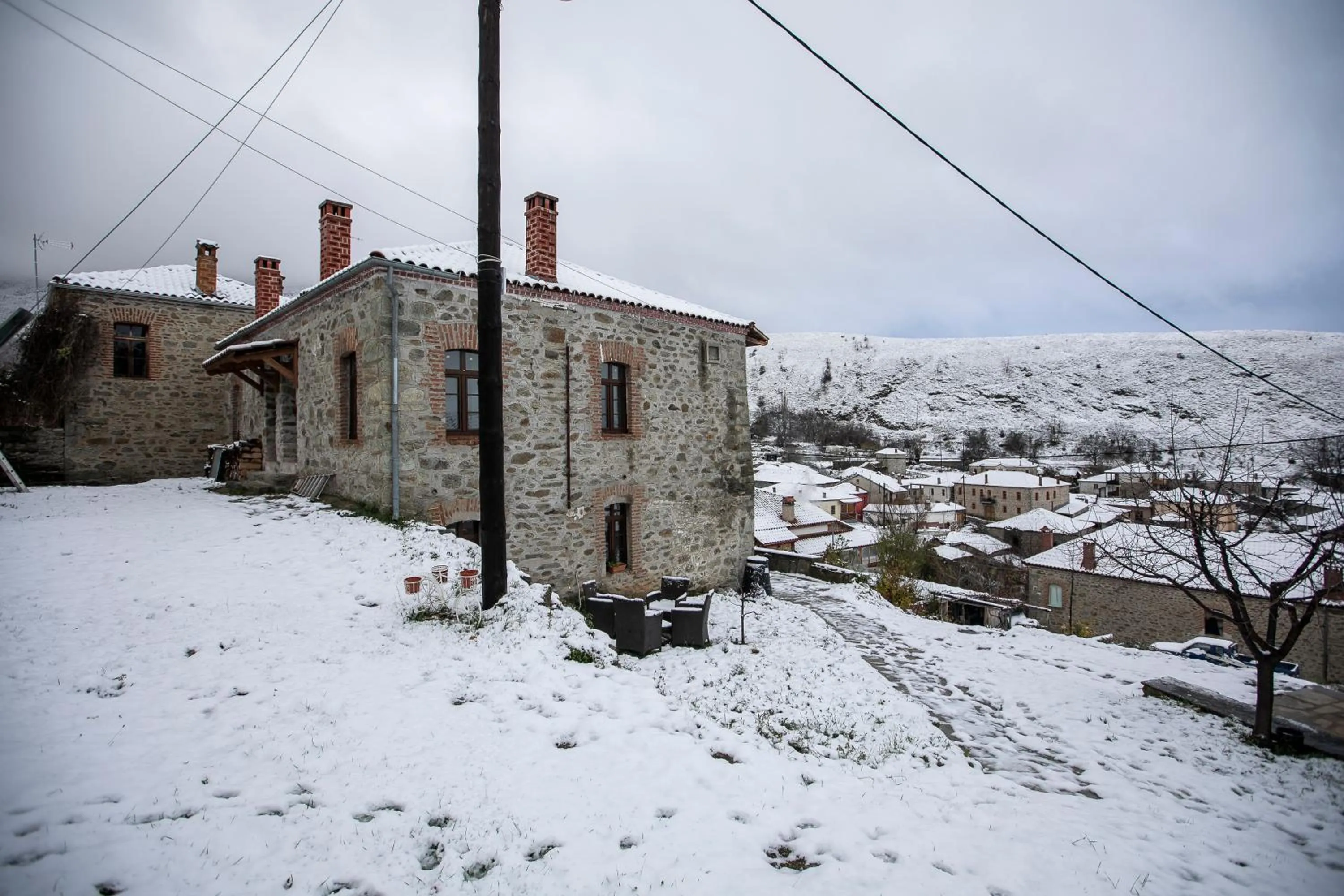 Winter in Panorama Prespes