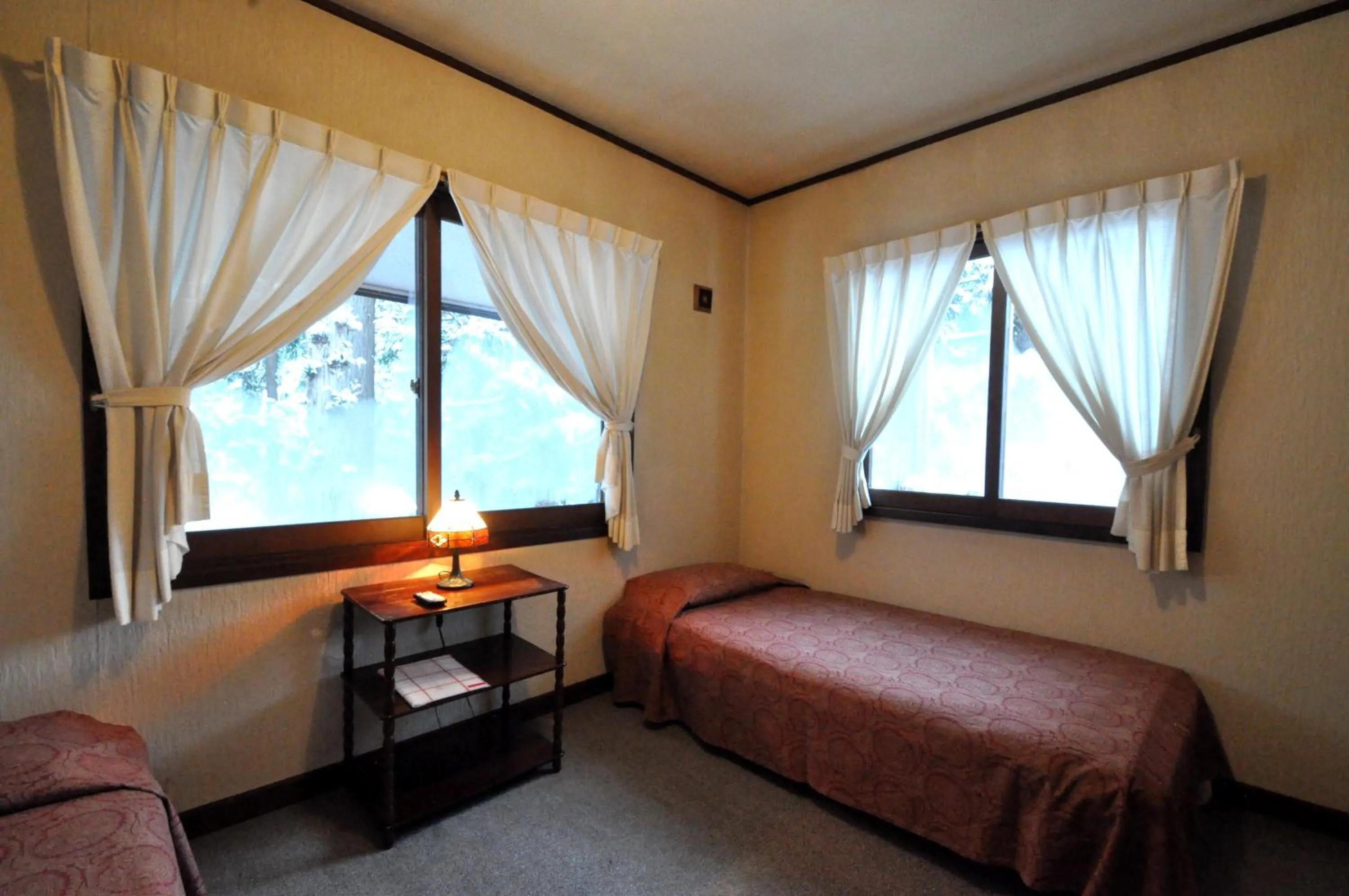Photo of the whole room, Bed in Pension Risuno Koya