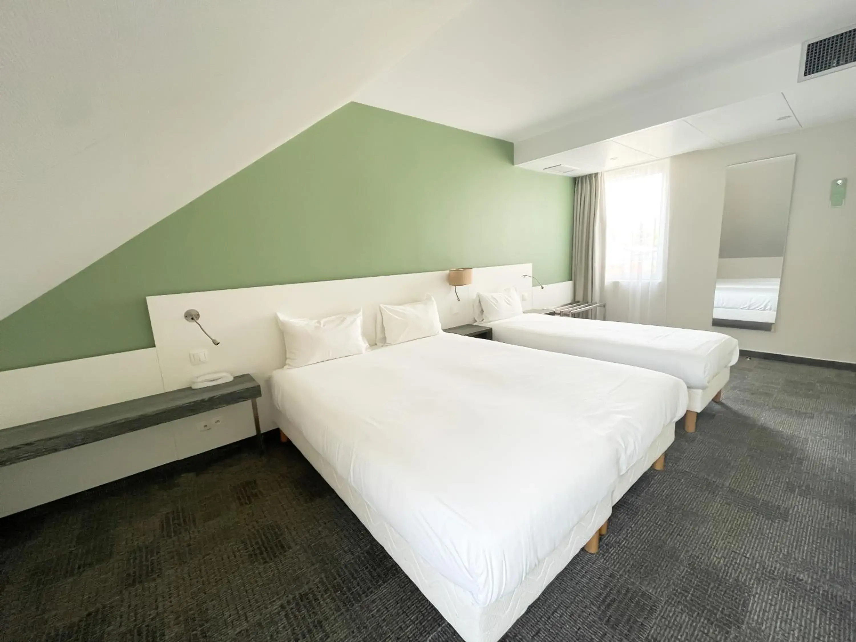 POP Room with One Double Bed and One Single Bed in Greet Hotel Colmar POP Room with One Double Bed and One Single Bed in Greet Hotel Colmar