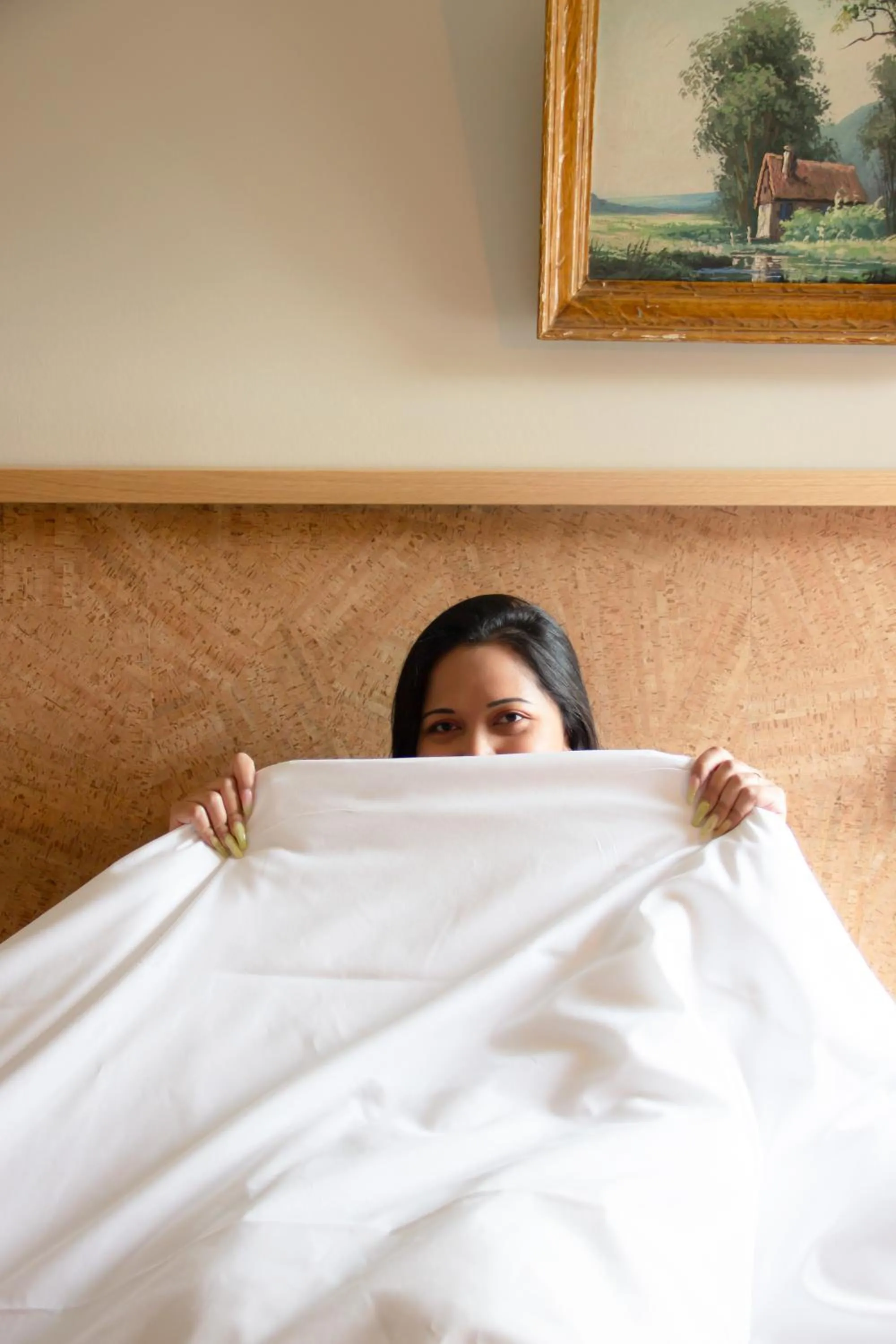 People, Bed in Greet Hotel Colmar